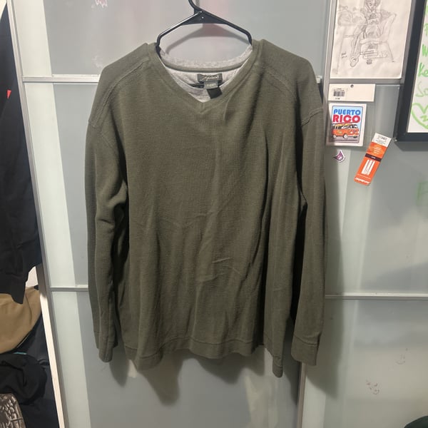Method Mens Short Sleeve Crew V Neck Thermal Shirt Medium