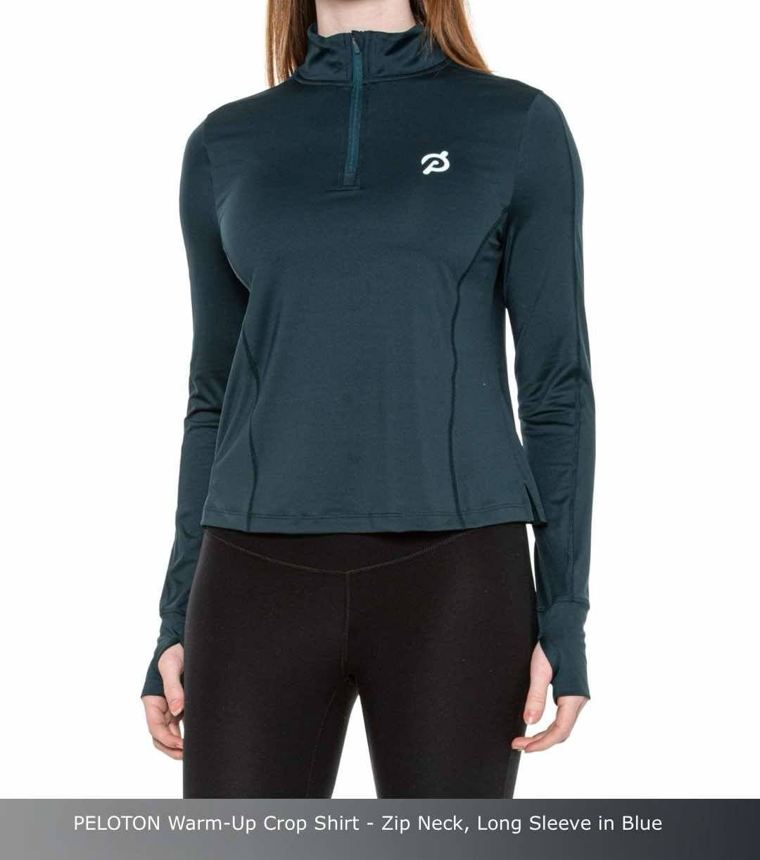 Peloton Warm Up Cropped 1/2 Zip Top Women's Size Medium NWT 2