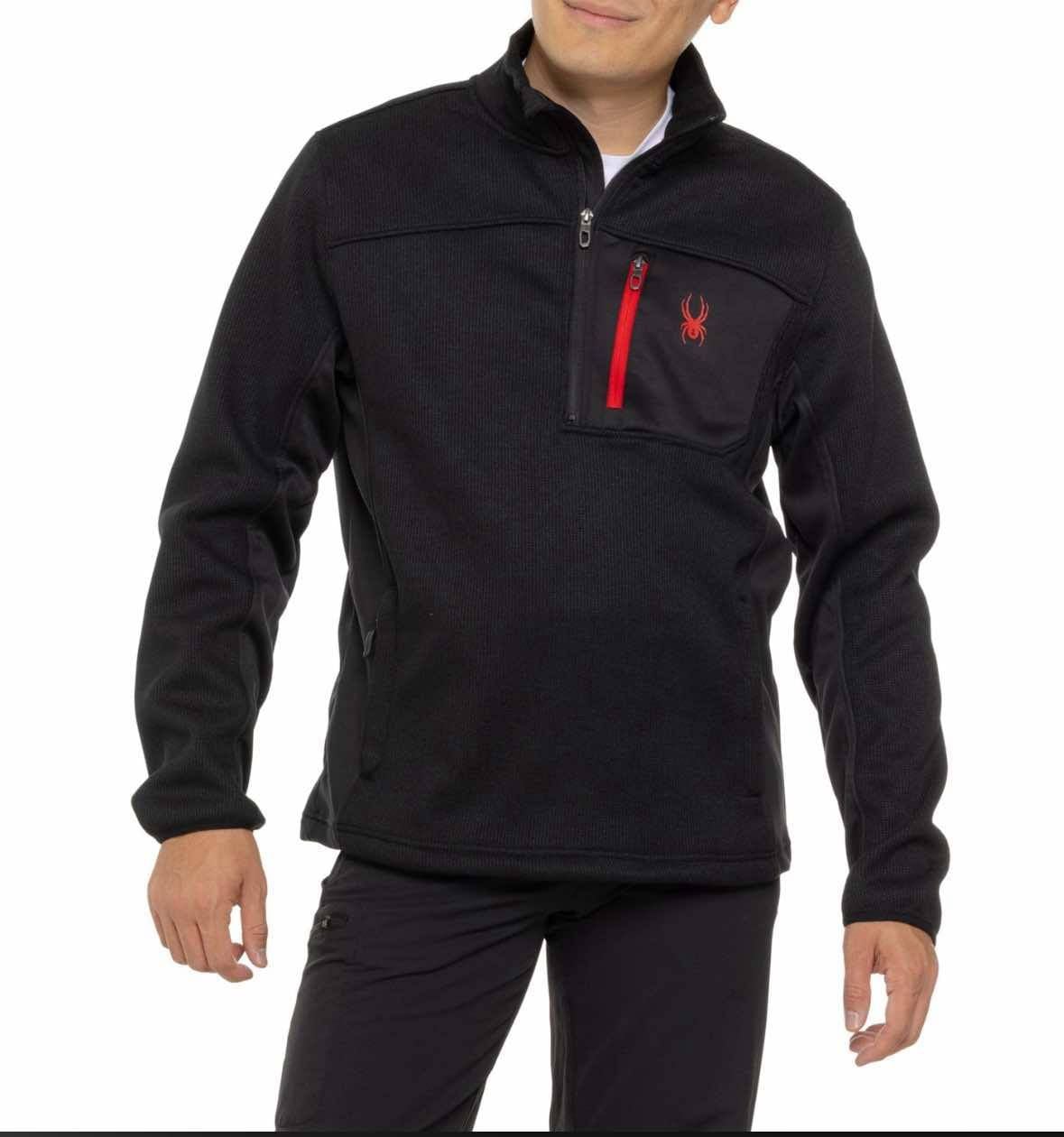 Spyder Core Fleece 1/4 Zip Knit Pullover Jacket 2