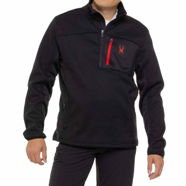 Spyder Core Fleece 1/4 Zip Knit Pullover Jacket 