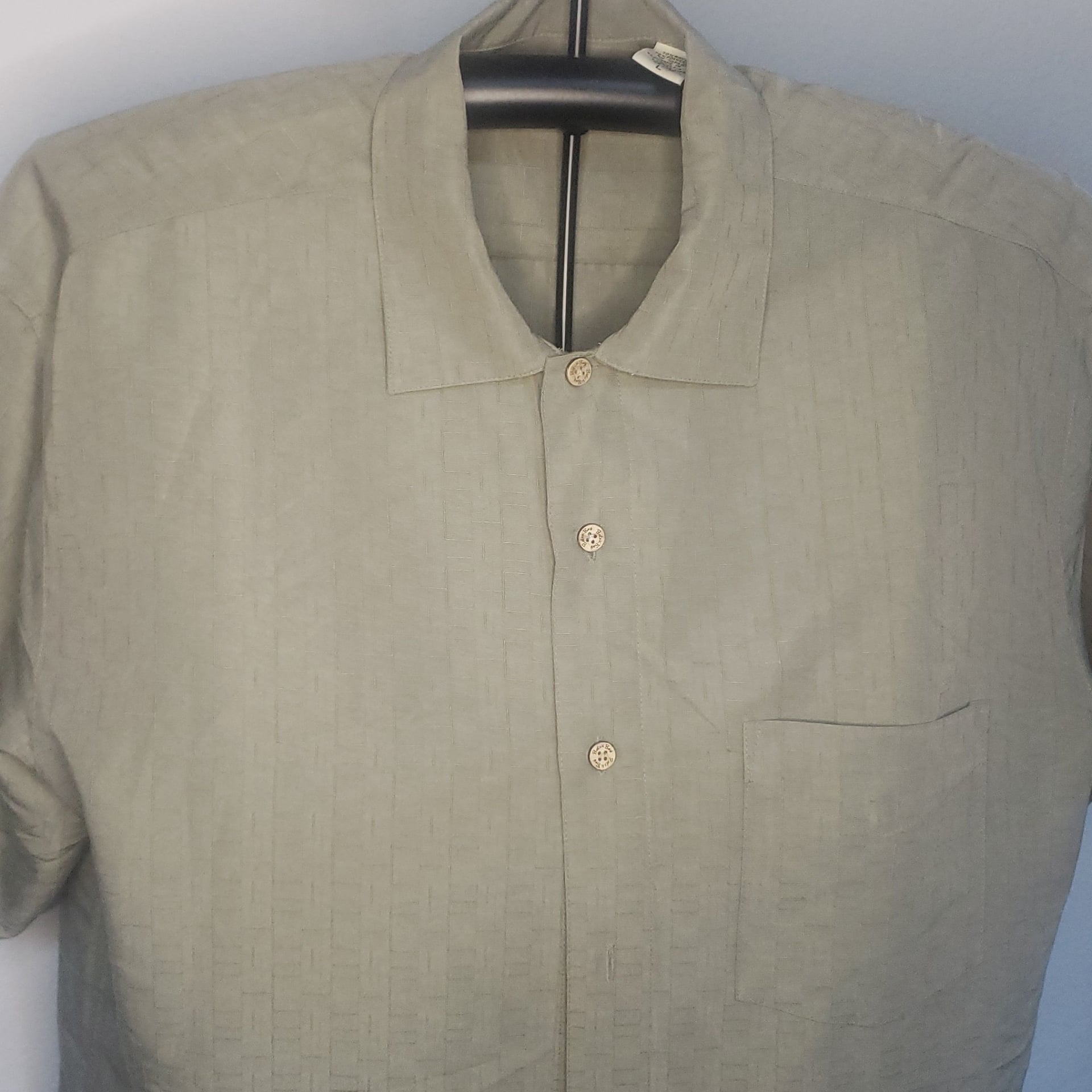Batik Bay Hawaiian Shirt Button Up Short Sleeve Rayon Polyester Men's Size XL 1