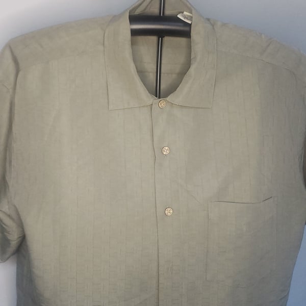 Batik Bay Hawaiian Shirt Button Up Short Sleeve Rayon Polyester Men's Size XL