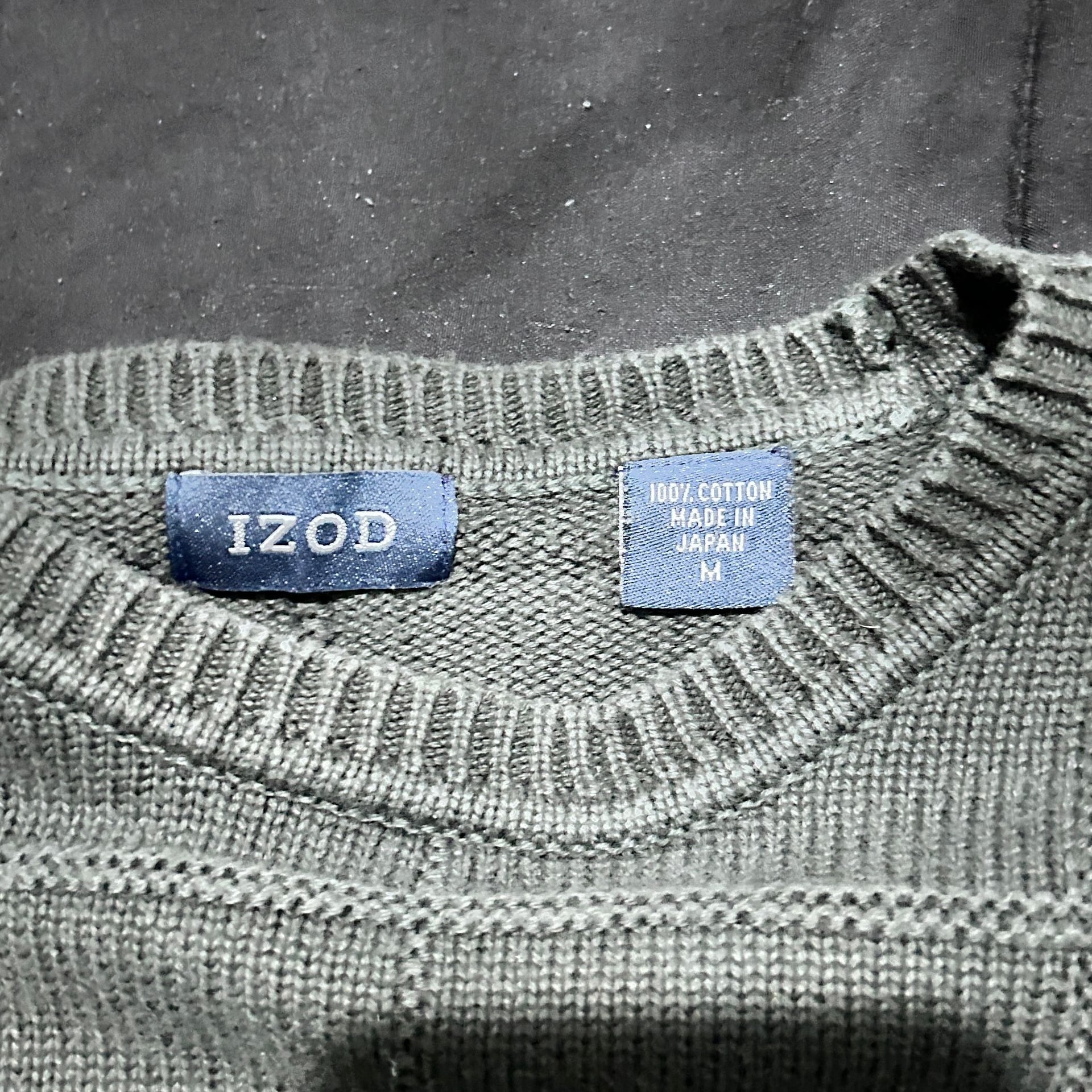 Izod mens crew neck sweater green 3