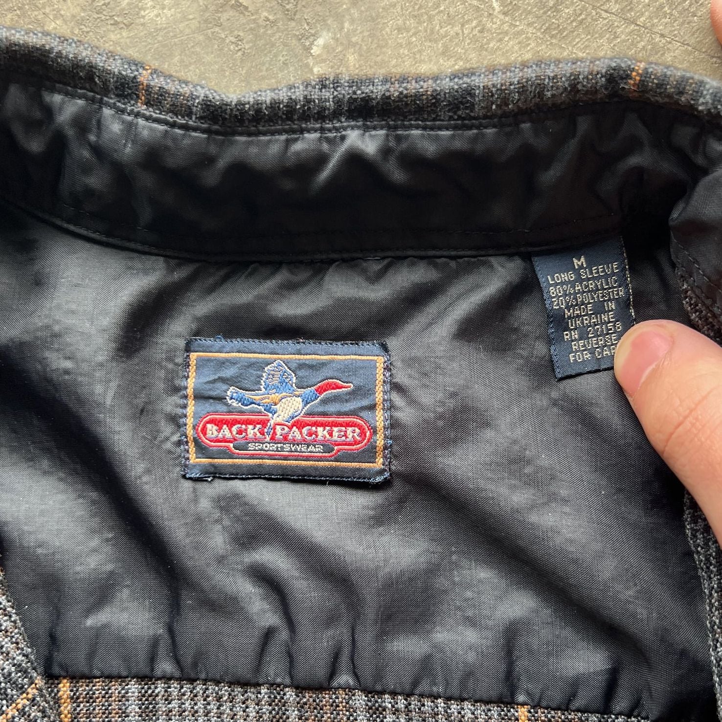 Men’s medium flannel Backpacker sportswear. 2000s vintage sportswear/ Button up. 7