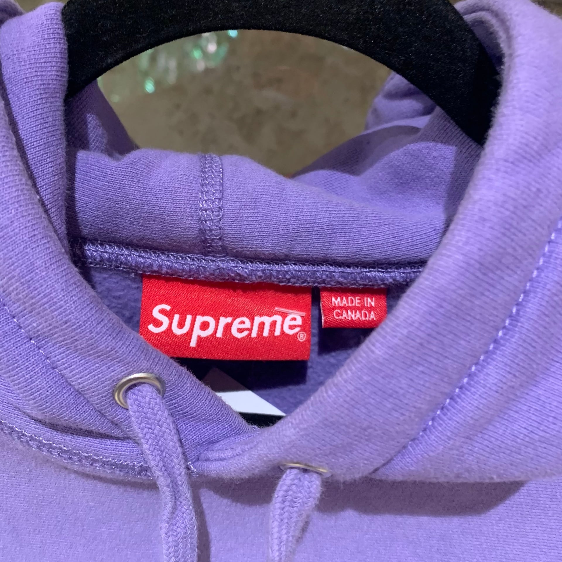 Supreme Cone Hooded Sweatshirt Purple 19AW Men's Cotton Canada Pre-Owned Size L 4