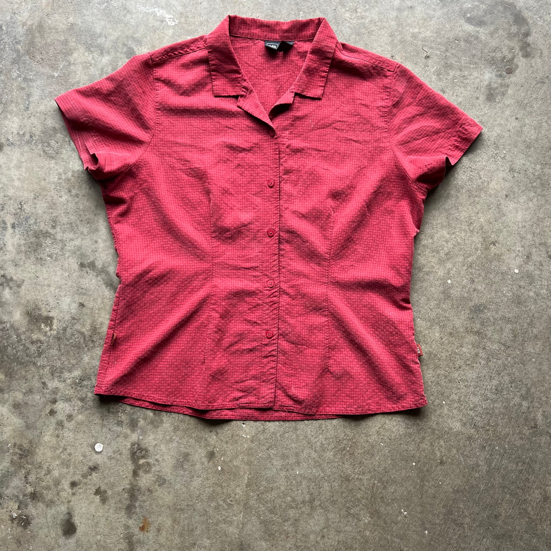 REI Women's large Shirt Bench Canyon Button Up 2000’s indie, hiker, casual style 1