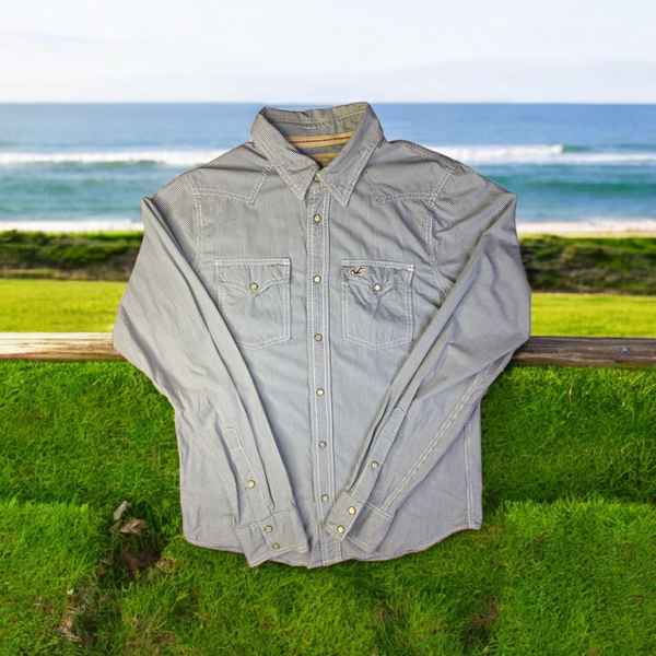 Classic Western Standard Fit Shirt - Blue