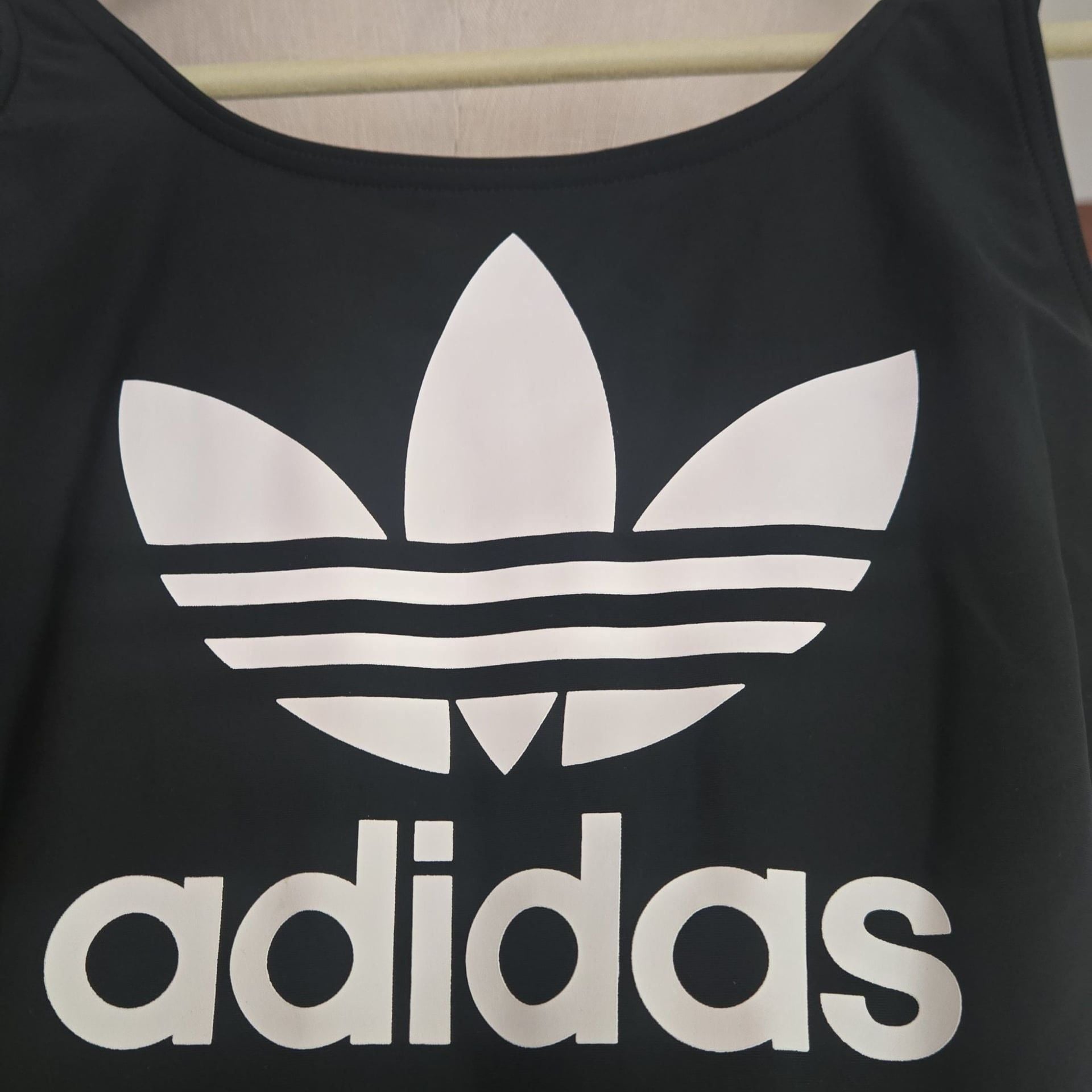 ADIDAS - Women's- Black & White Logo High-Cut One Piece Swim Suit - Size M 3