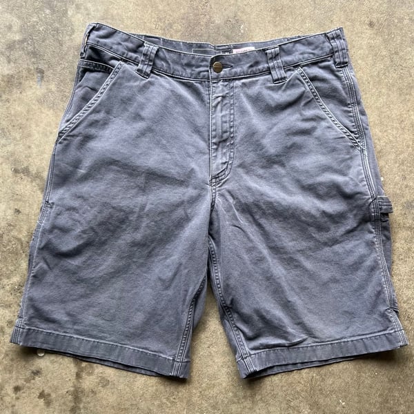 Vintage Carhartt Carpenter Shorts Relaxed Fit Charcoal Gray Size 34