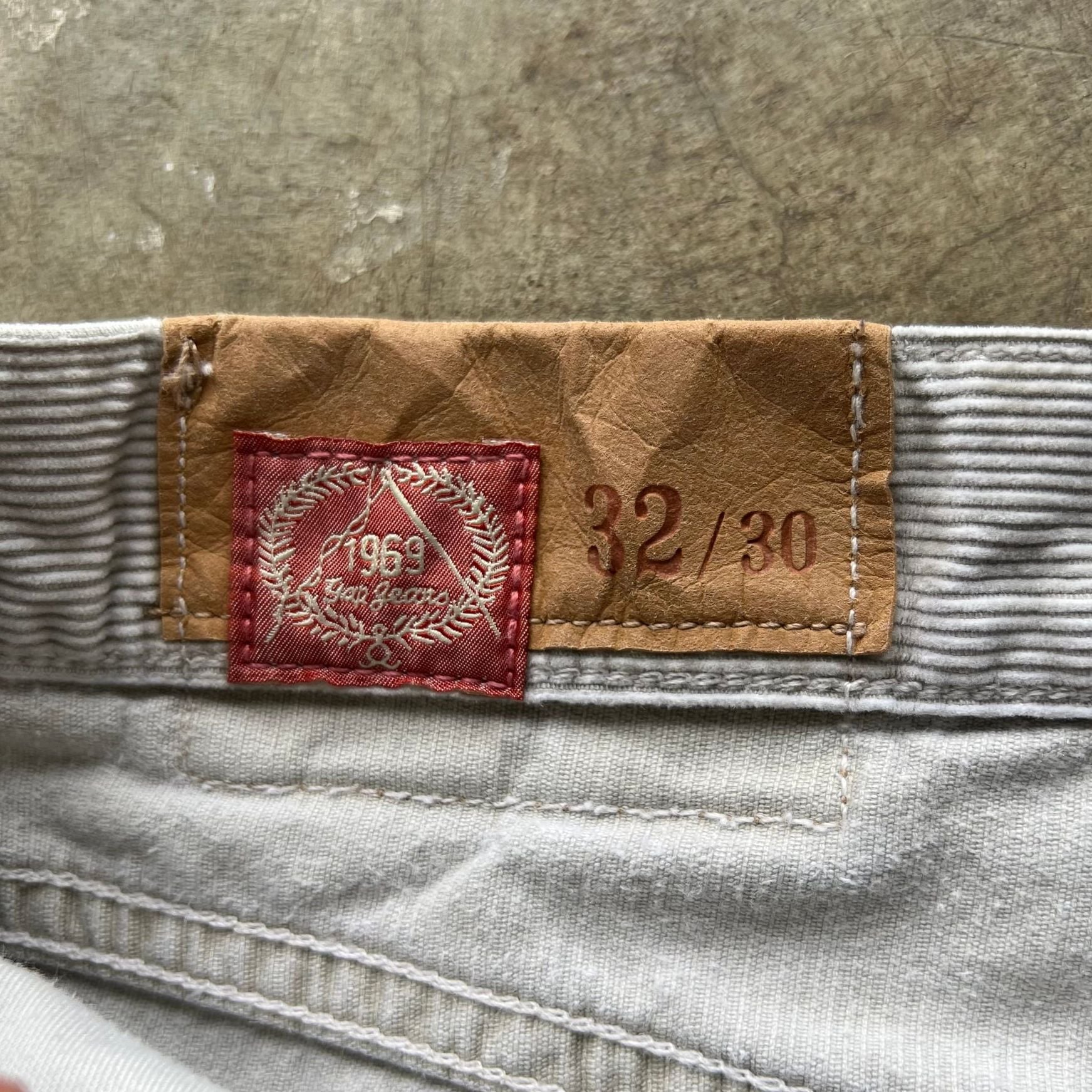 Gap Corduroy low rise 30x32 Cream made in 1969 Casual Vintage pants 5