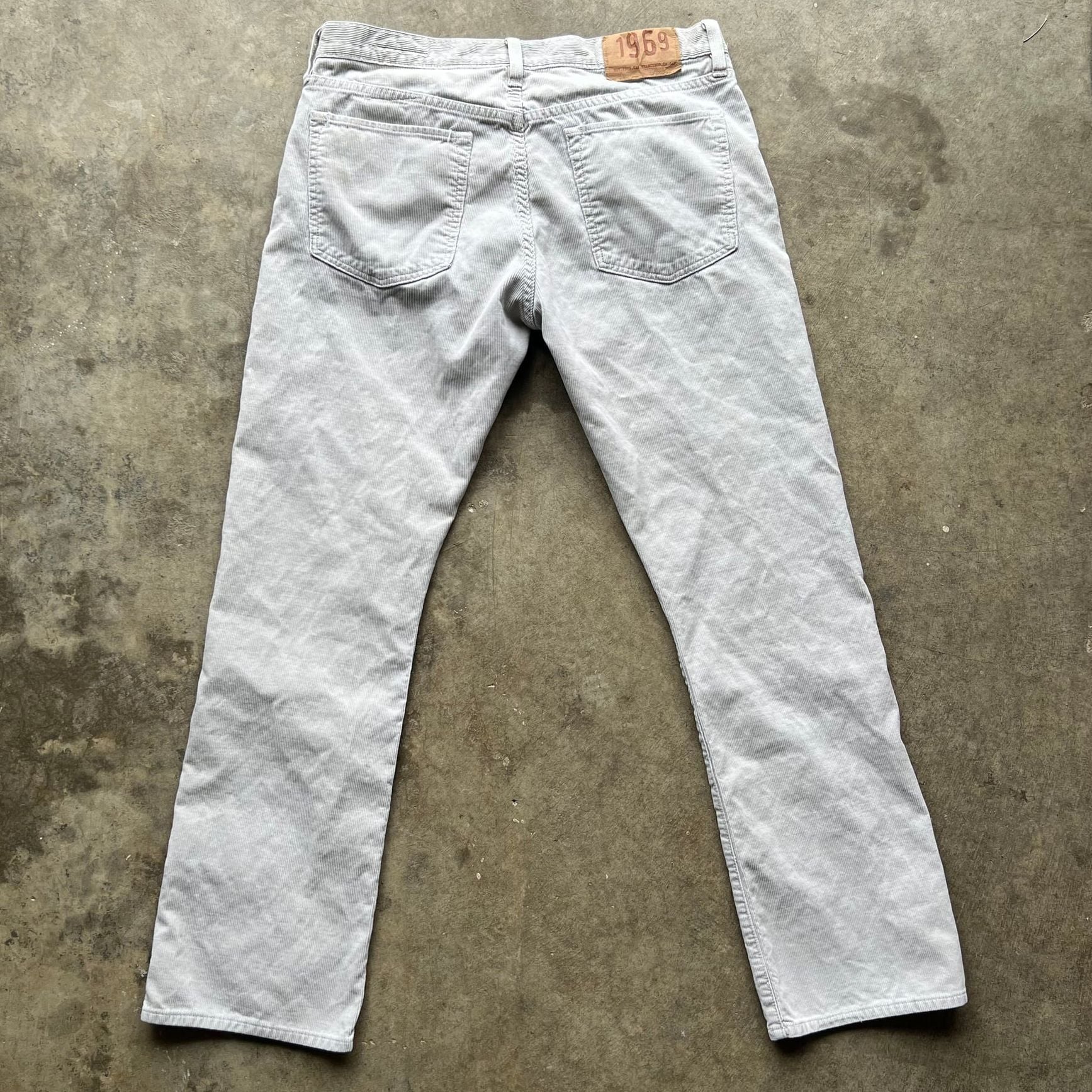 Gap Corduroy low rise 30x32 Cream made in 1969 Casual Vintage pants 6