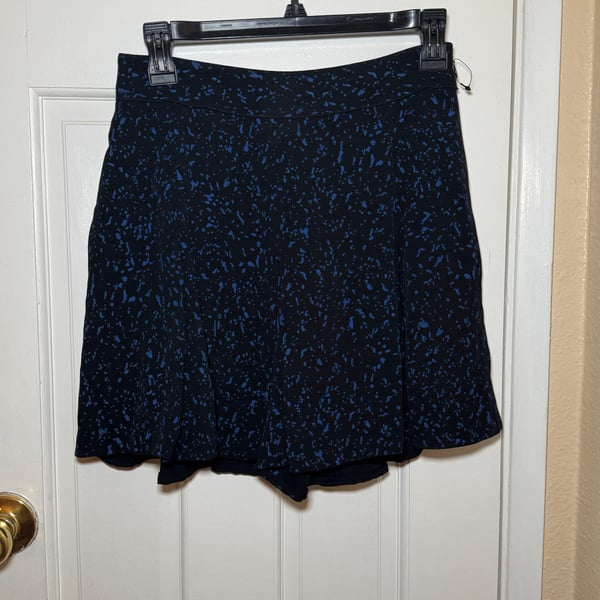 Proenza Schouler women’s skirt/shorts black with blue size 4 