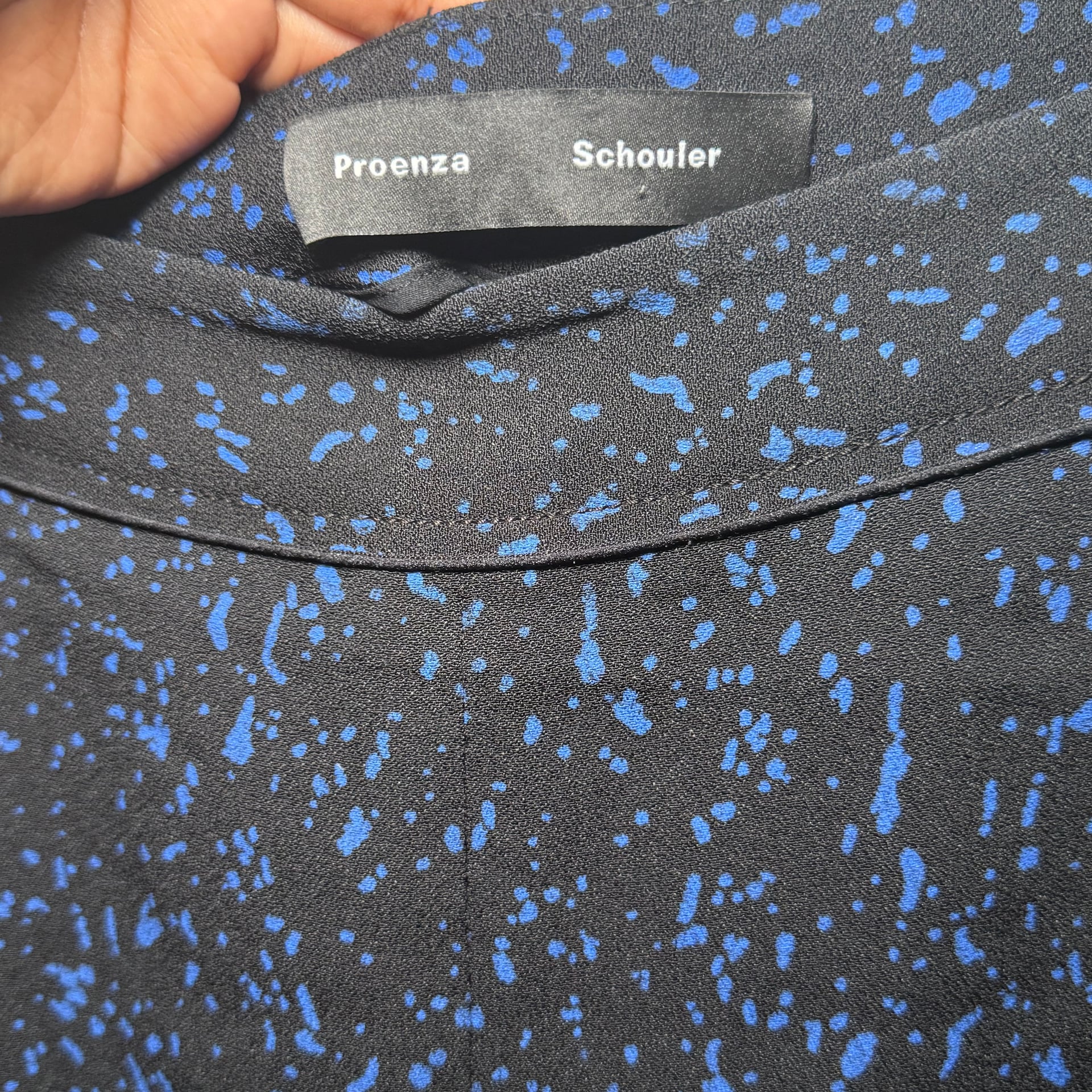 Proenza Schouler women’s skirt/shorts black with blue size 4 2
