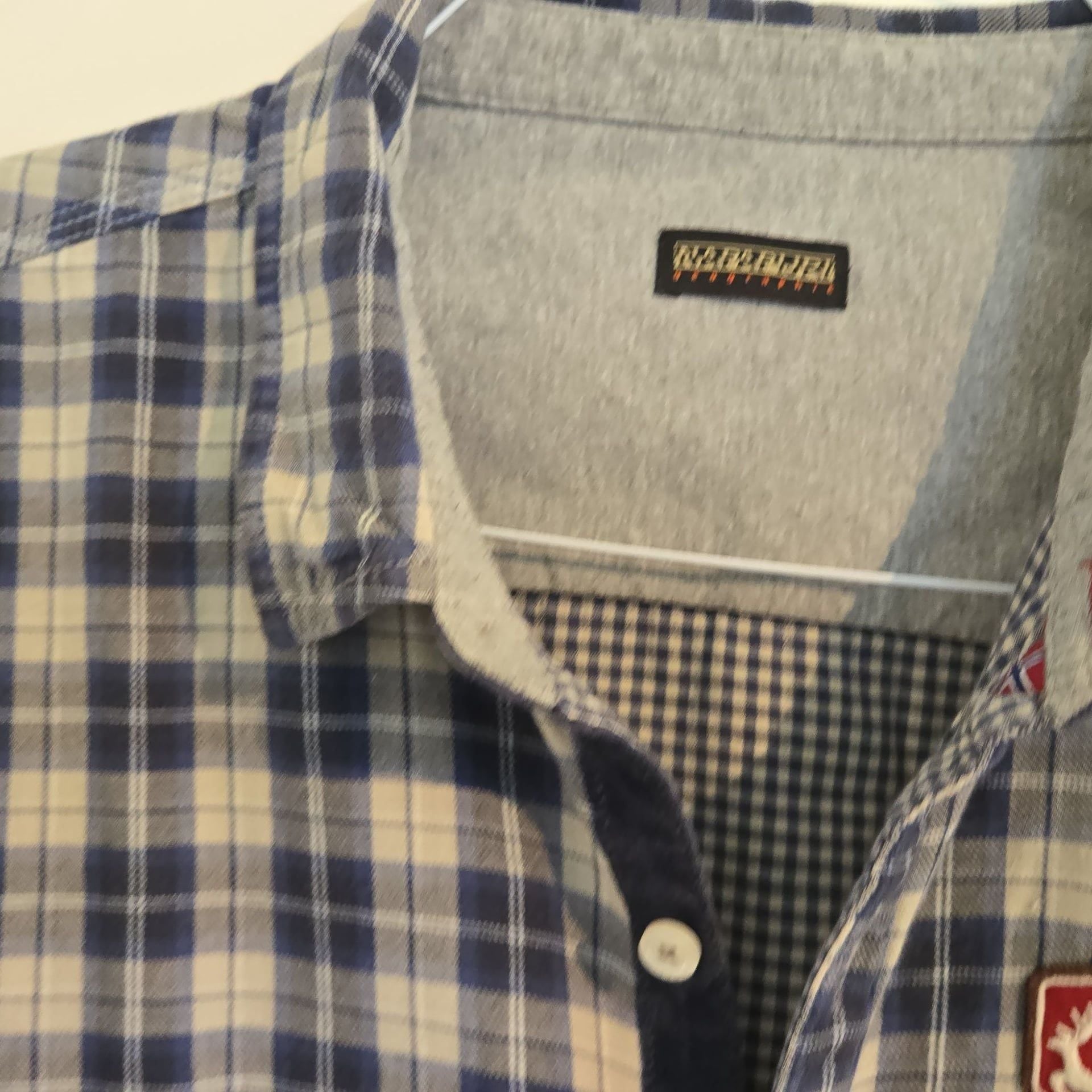 Napapijri Plaid Tartan Button Up Shirt 👕 3