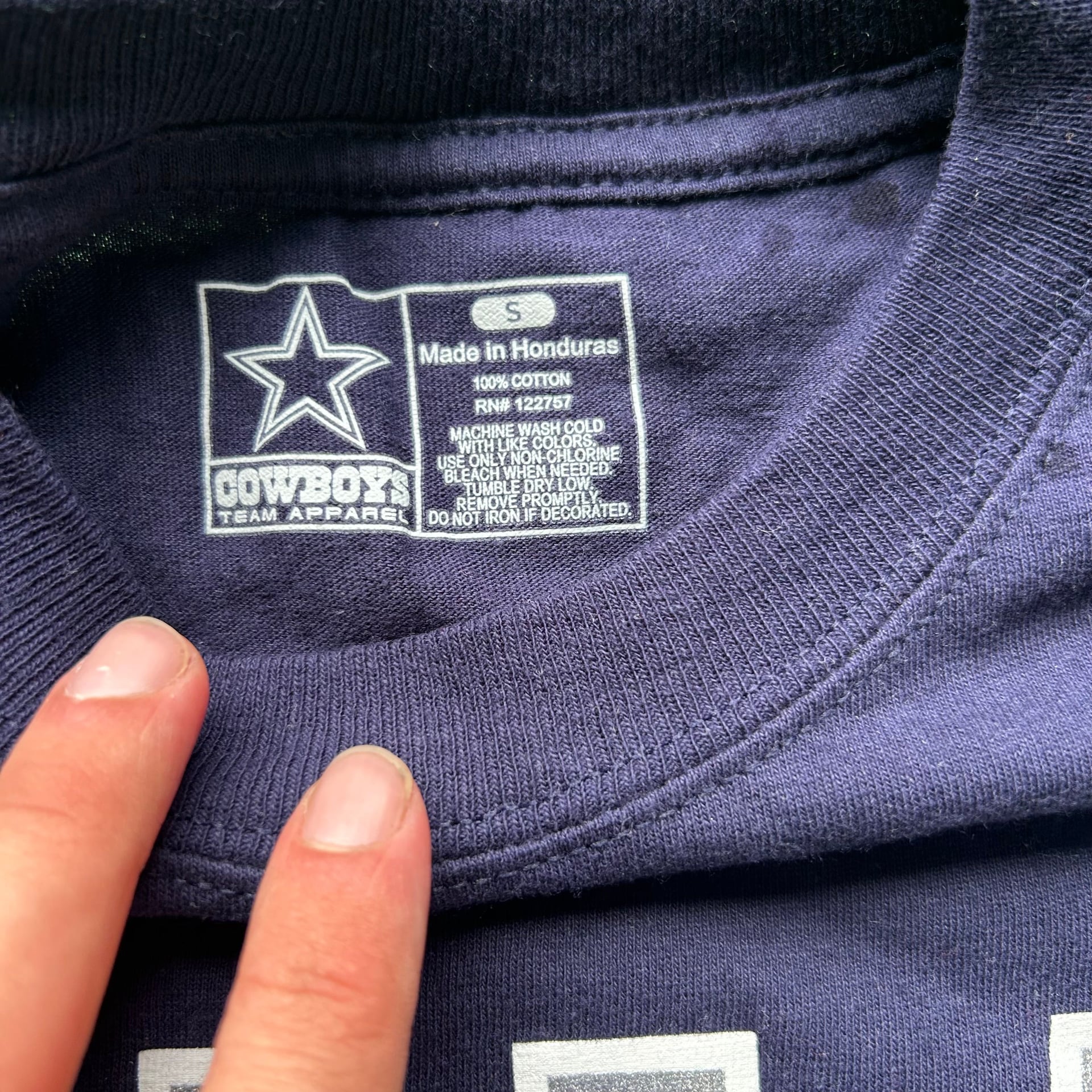 DALLAS COWBOYS AUTHENTIC APPAREL SHORT SLEEVE T SHIRT MEN'S S 3