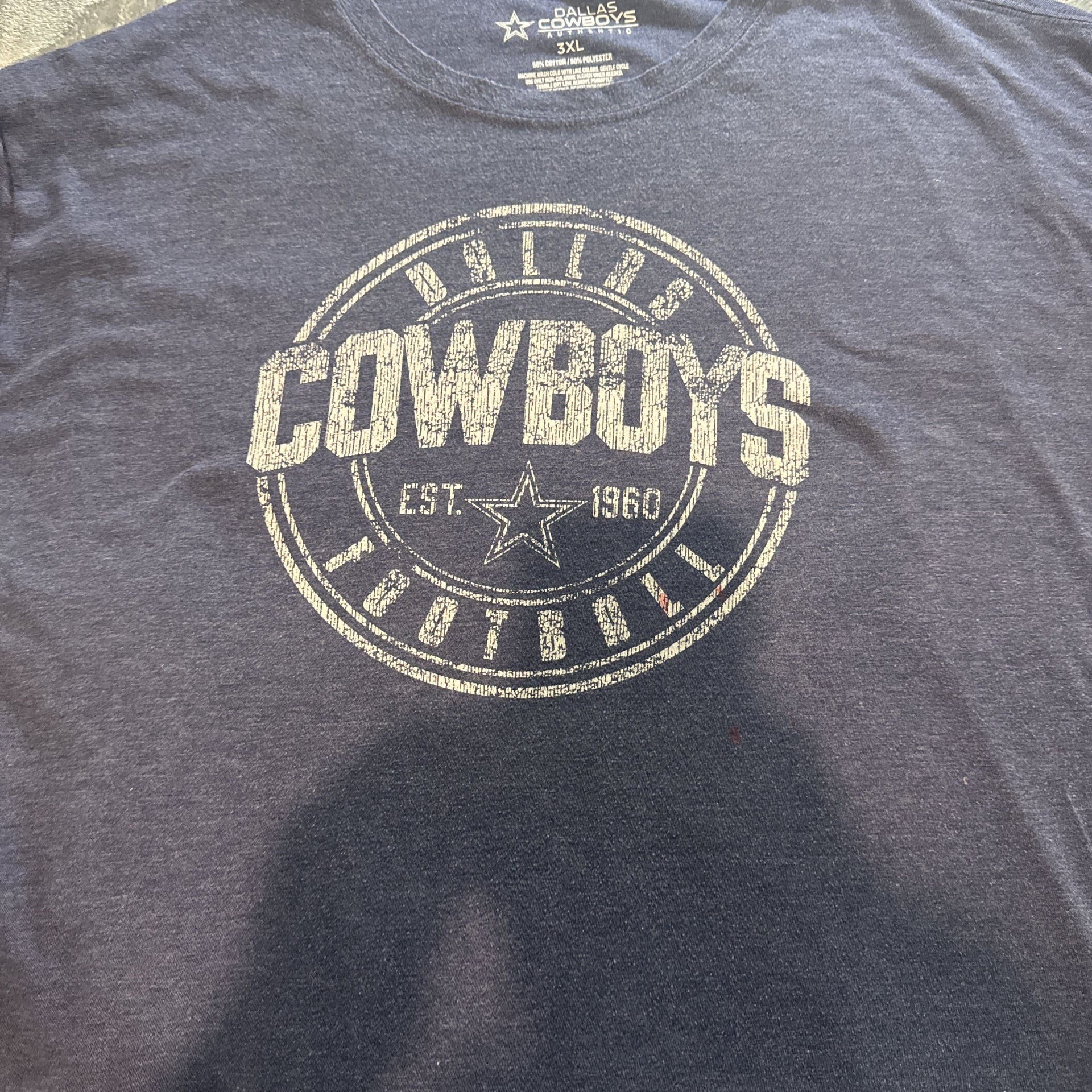 Buy Dallas Cowboys Mens Navy Tri-Blend T-Shirt 2