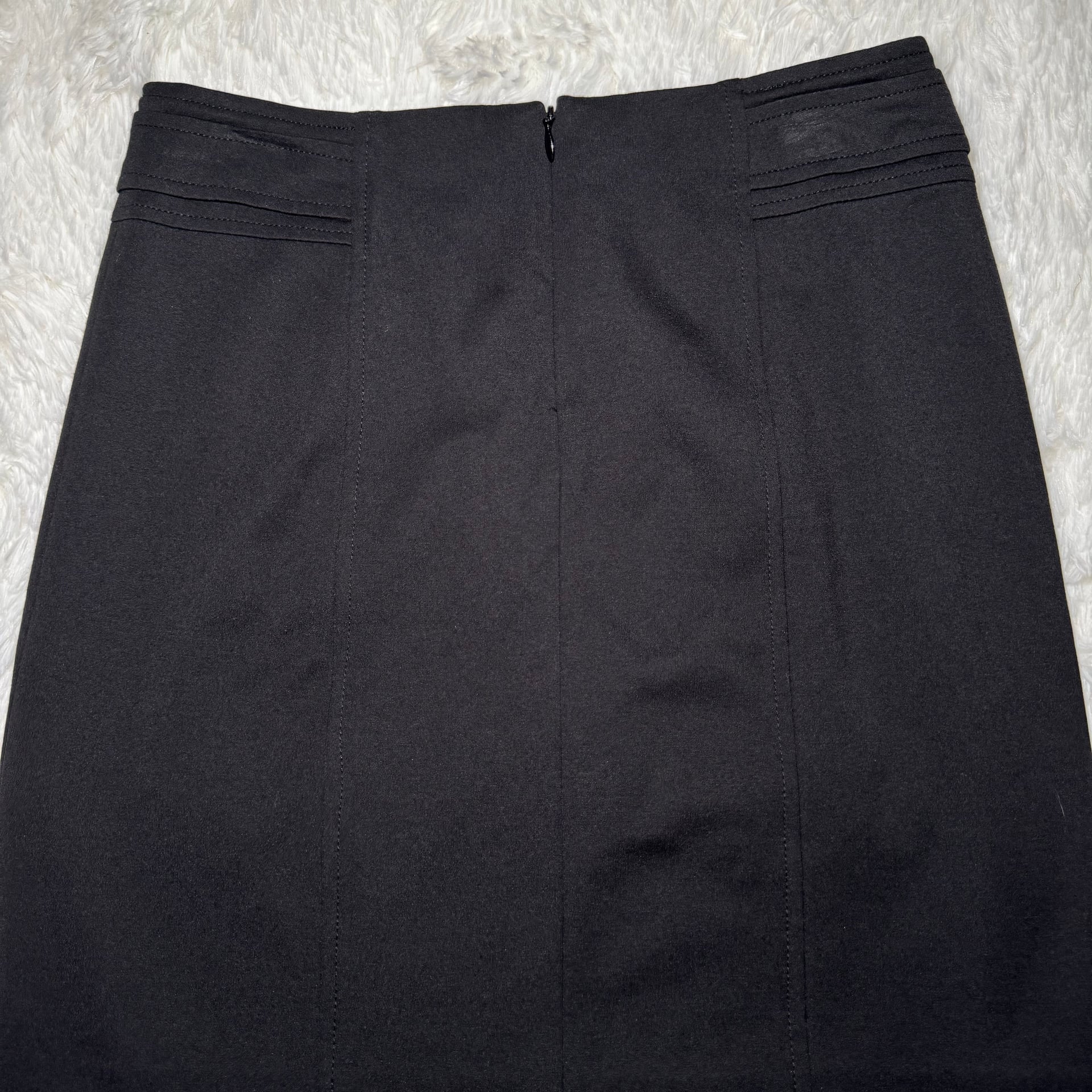 White House Black Market Sz 0 Black Mini Skirt 4