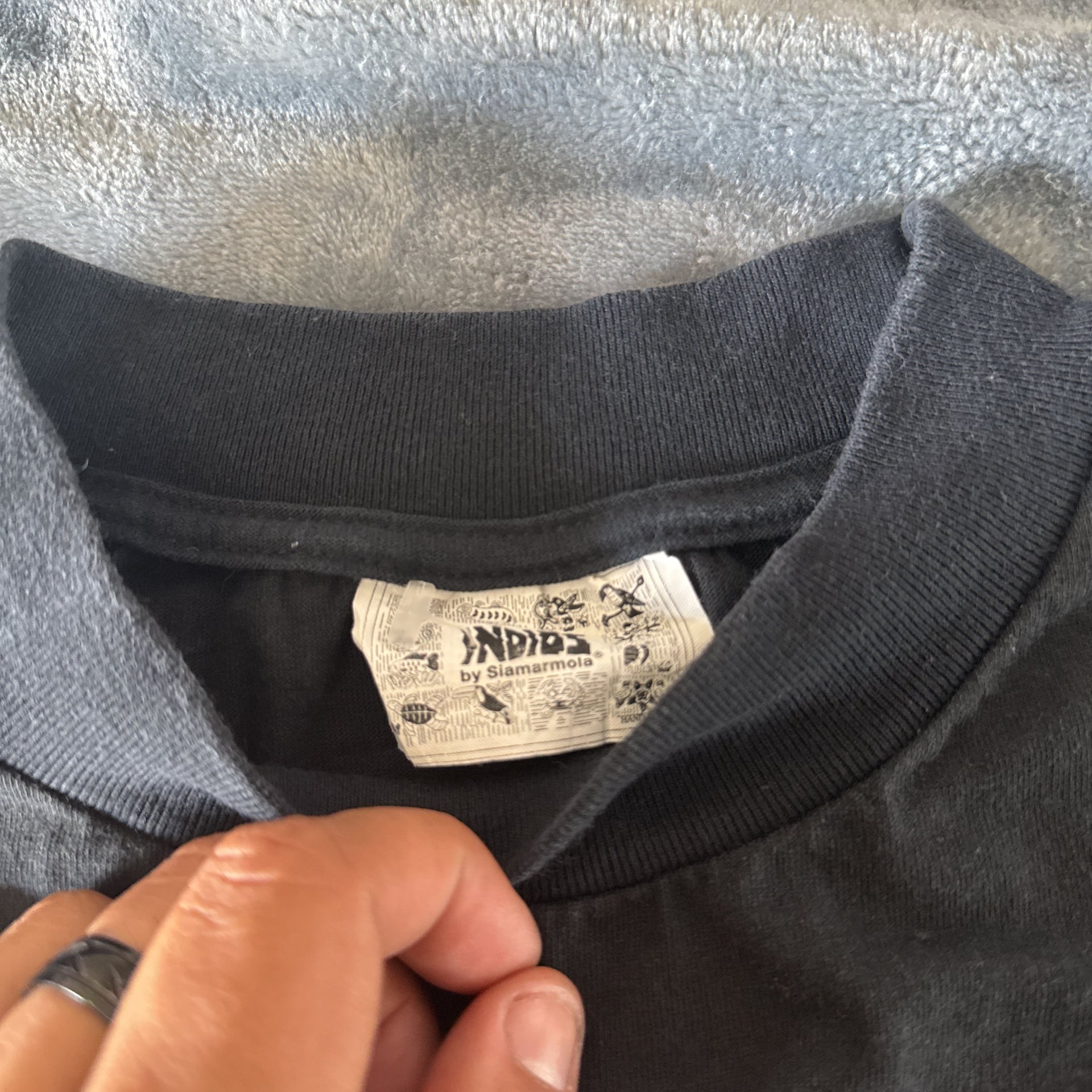 Vintage 90s Indios Costa Rica Hand Made Art Tee Size L - , 4