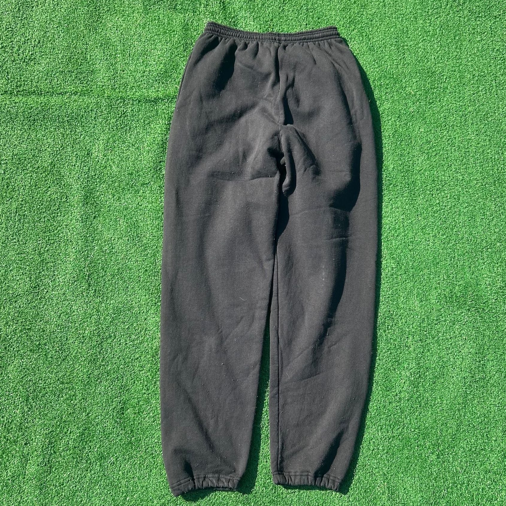 Vintage Champion Joggers Men's Size medium Black Sweatpants Stretch 4
