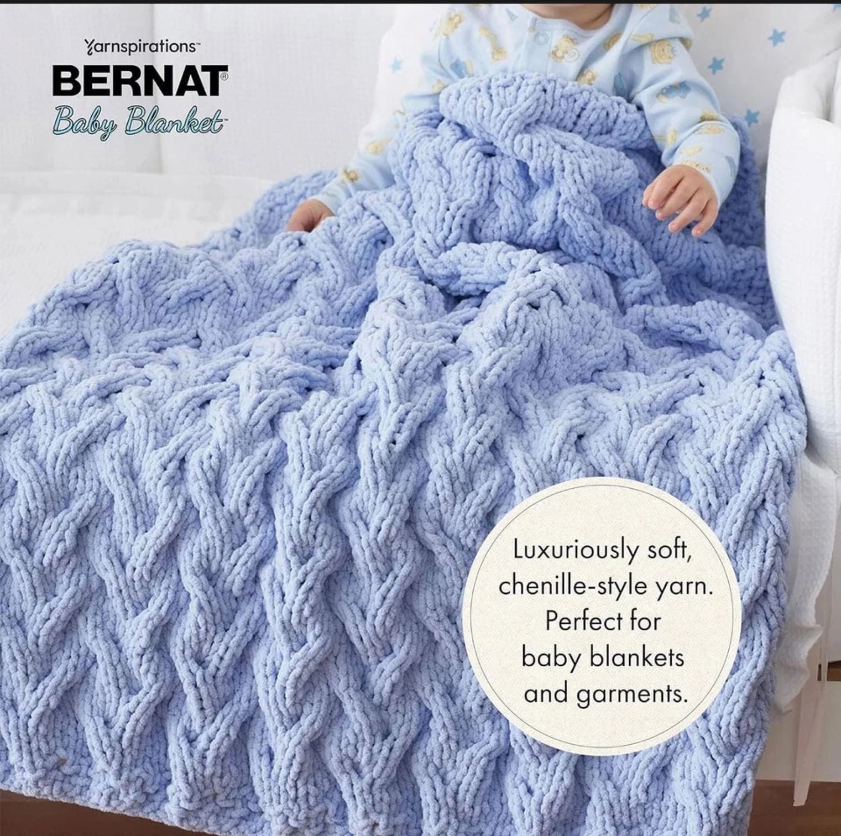 Bernat Baby Blanket Yarn Super Bulky ZING DOT 220yds 3
