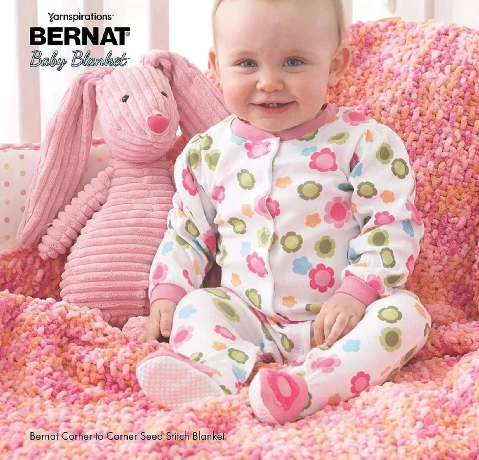 Bernat Baby Blanket Yarn Super Bulky ZING DOT 220yds 5