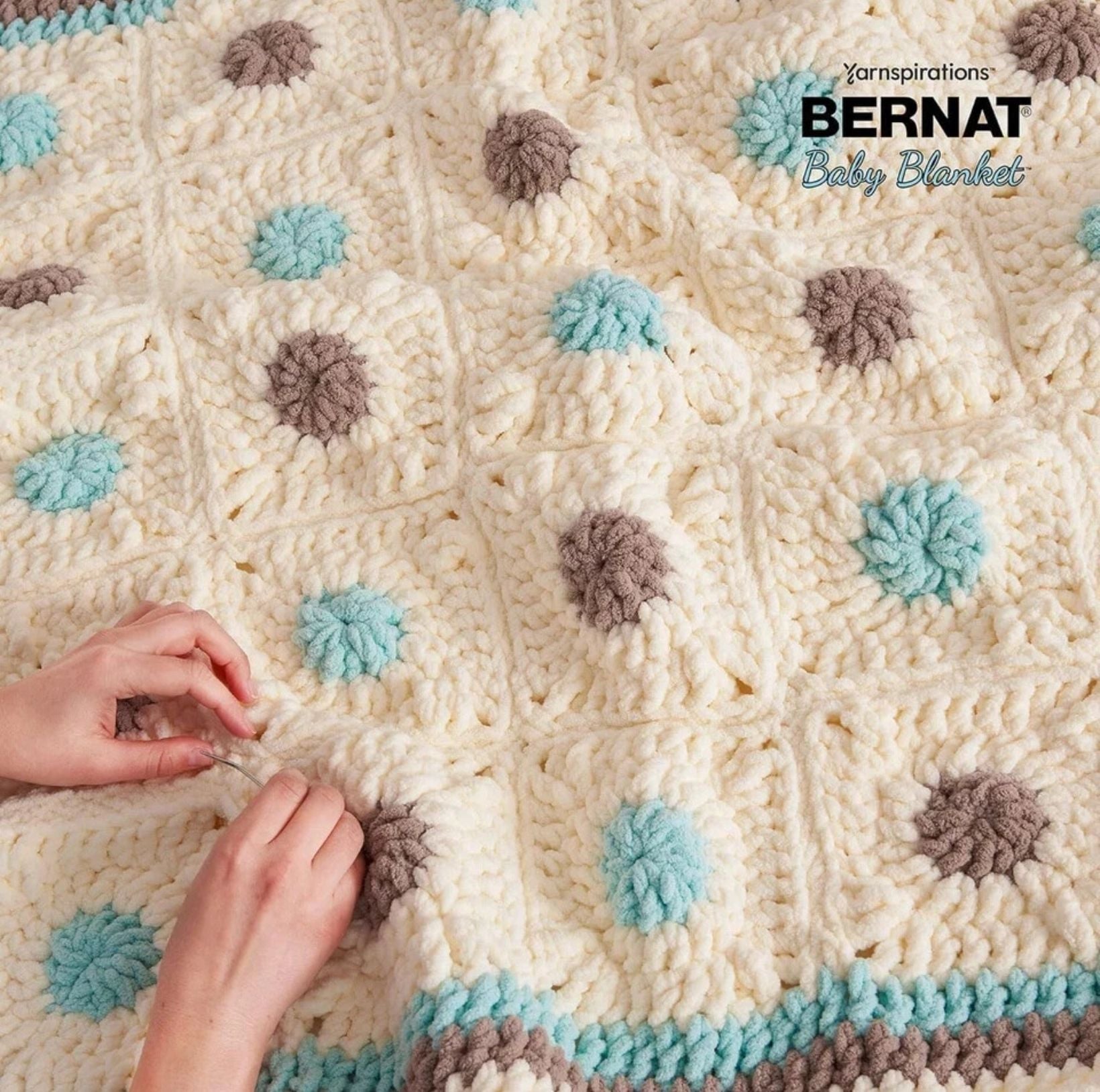 Bernat Baby Blanket Yarn Super Bulky ZING DOT 220yds 4
