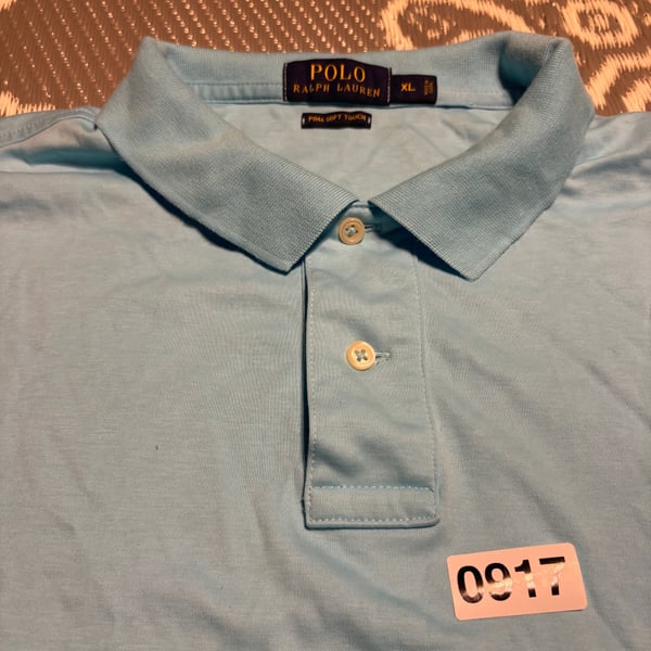 Polo Ralph Lauren Pima Soft Touch Polo Shirt Light Blue Men's XL