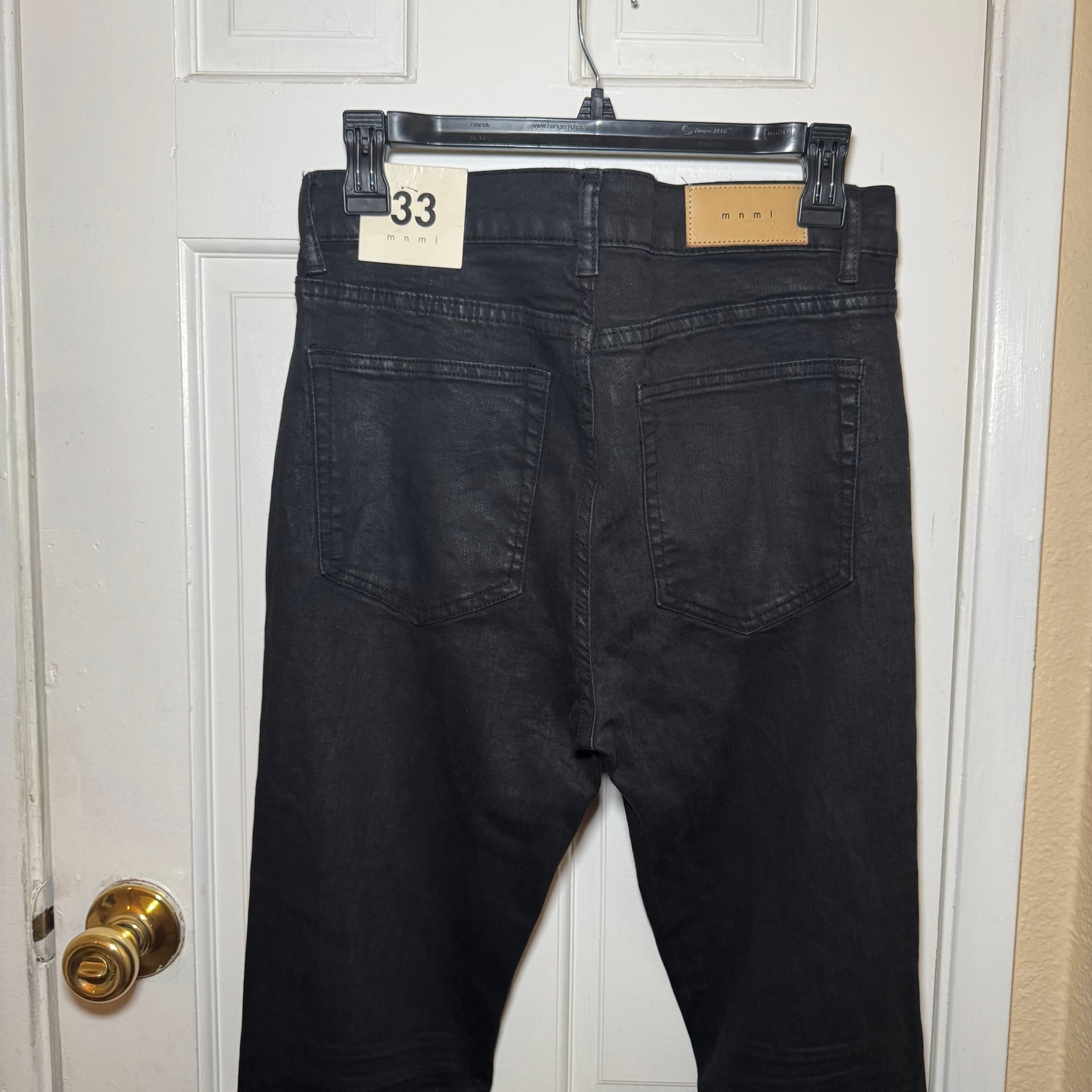 NWT mnml Skinny Everyday Black Denim Jeans Size 33 6