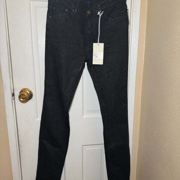 NWT mnml Skinny Everyday Black Denim Jeans Size 33