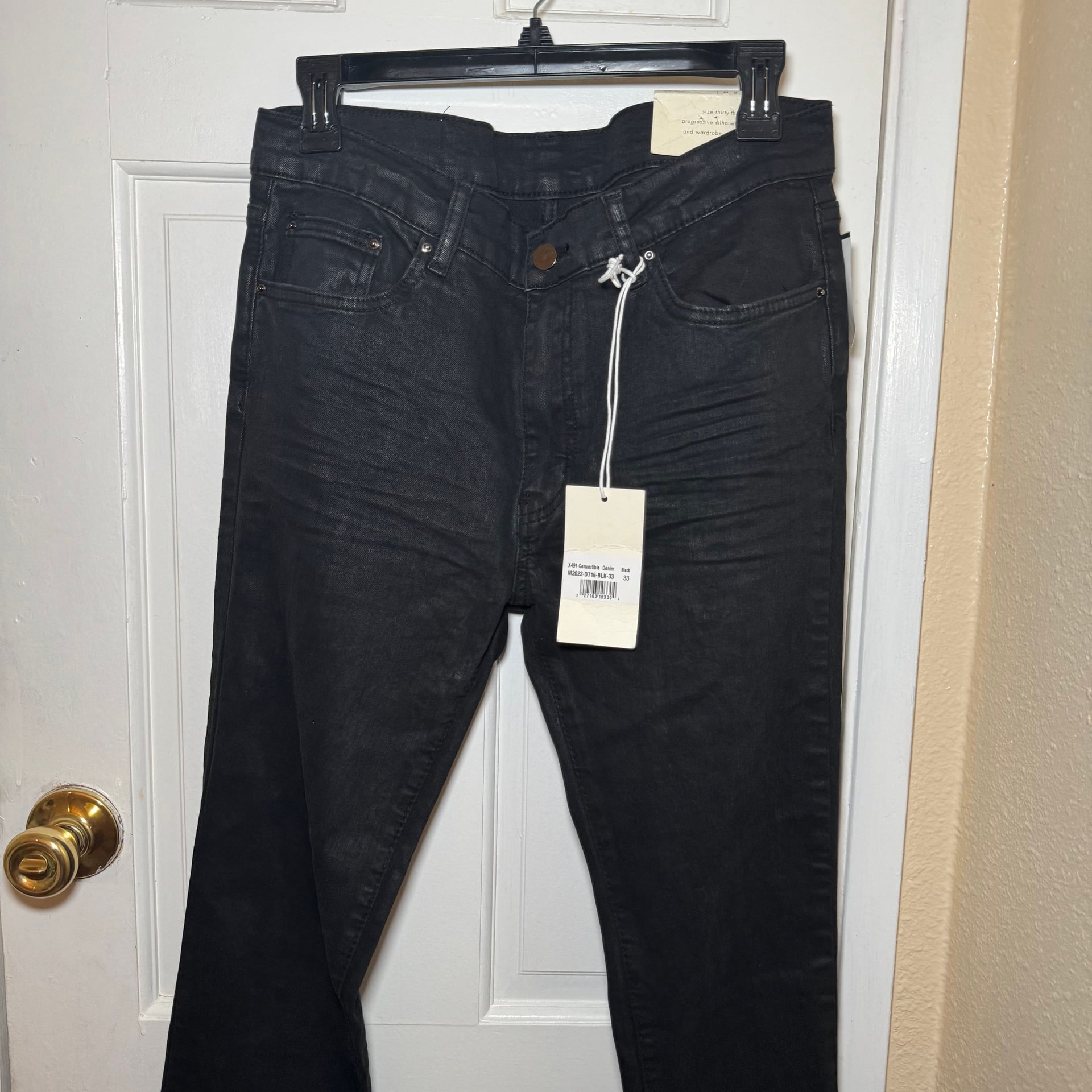 NWT mnml Skinny Everyday Black Denim Jeans Size 33 2