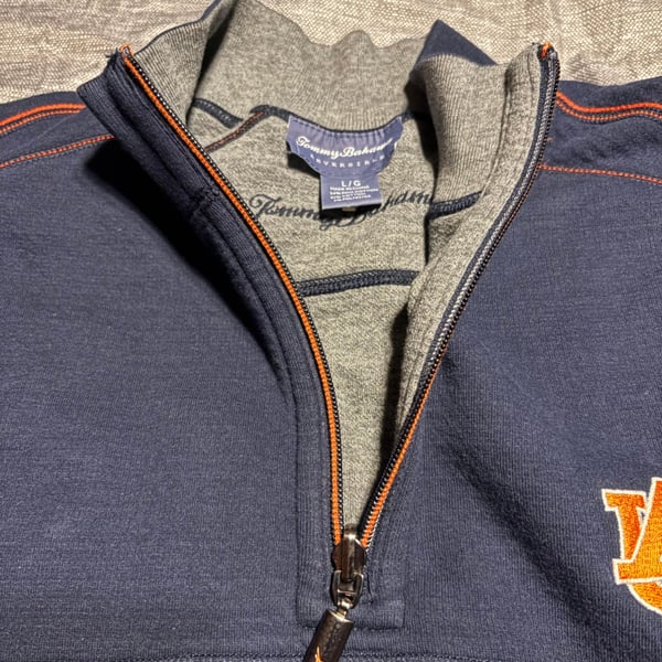 Tommy Bahama Clemson Reversible Quarter Zip Pullover