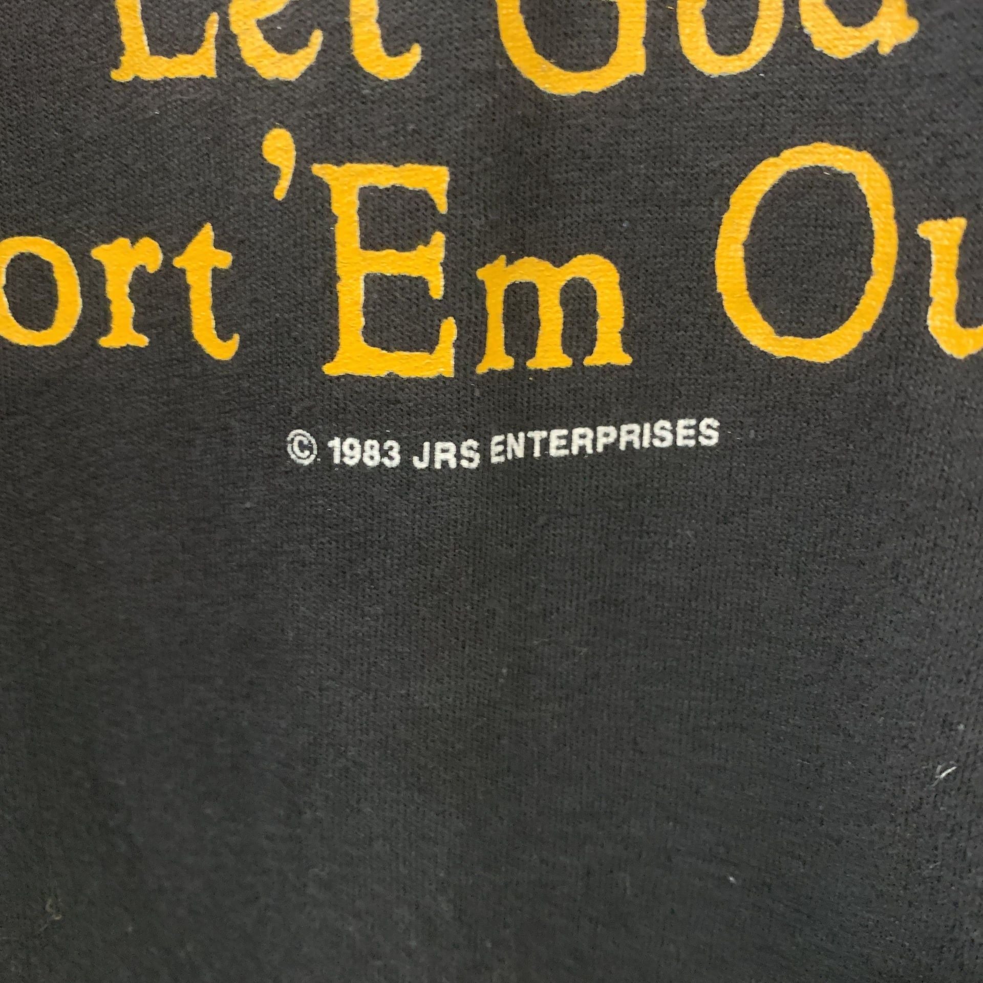 Vintage 80s Kill Em All Let God Sort Em Out Single Stitch 1983 T Shirt L OF 5