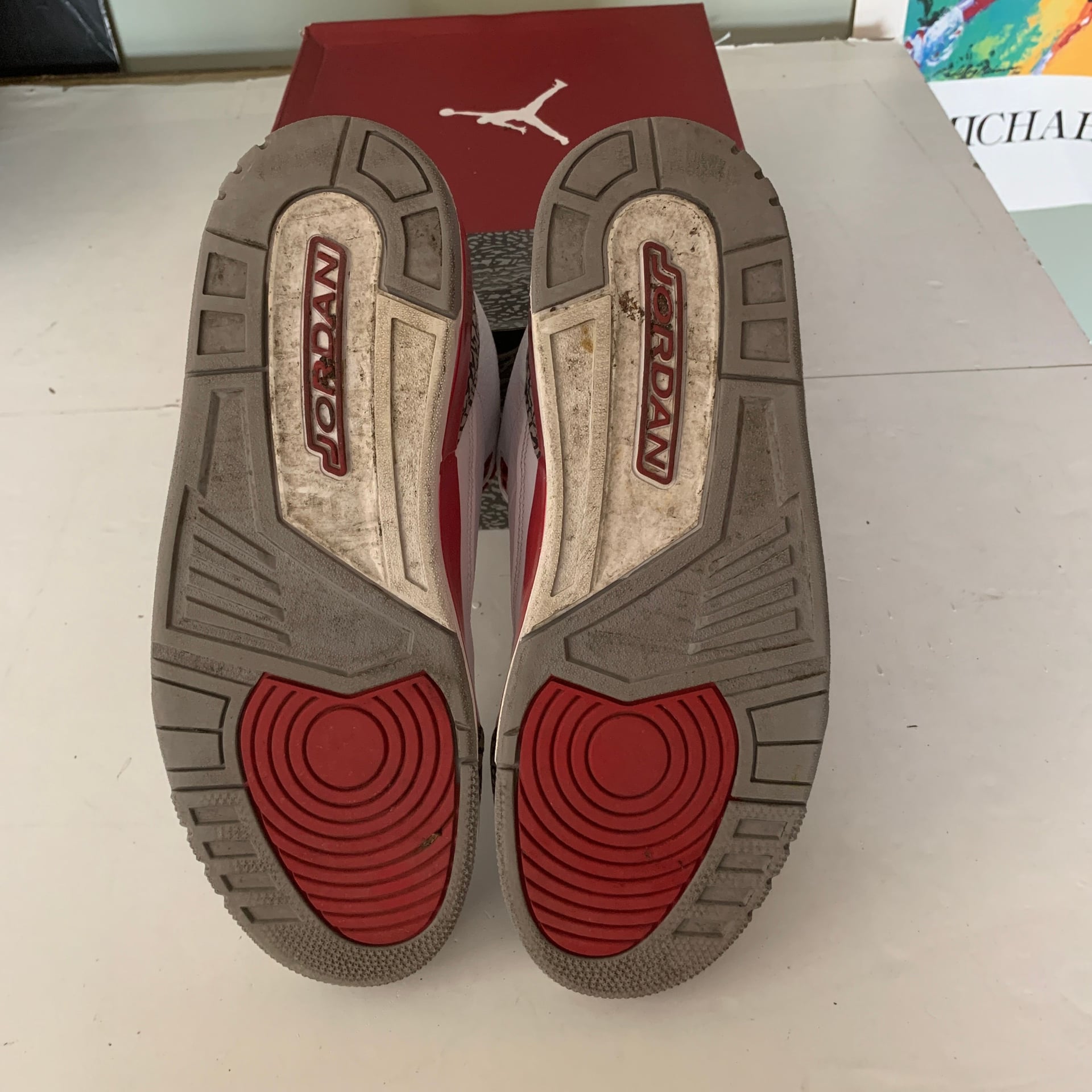 Size 12.5M/14W - Jordan 3 Retro Cardinal Red 2022 CT8532-126 195866052871 OFFICE 7