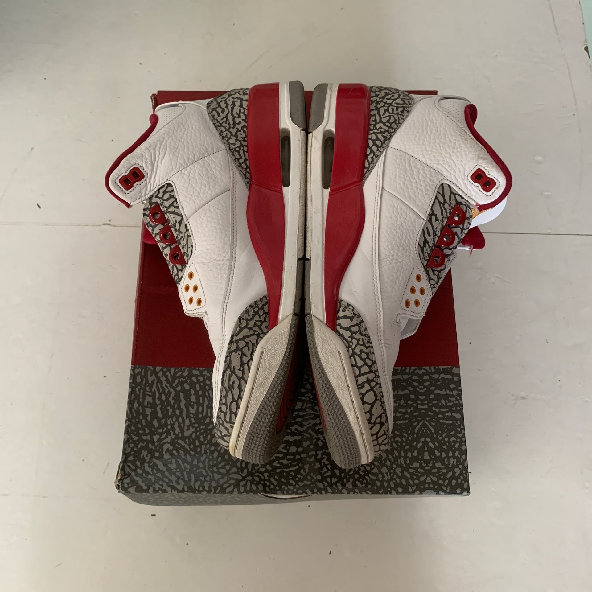 Size 12.5M/14W - Jordan 3 Retro Cardinal Red 2022 CT8532-126 195866052871 OFFICE 3