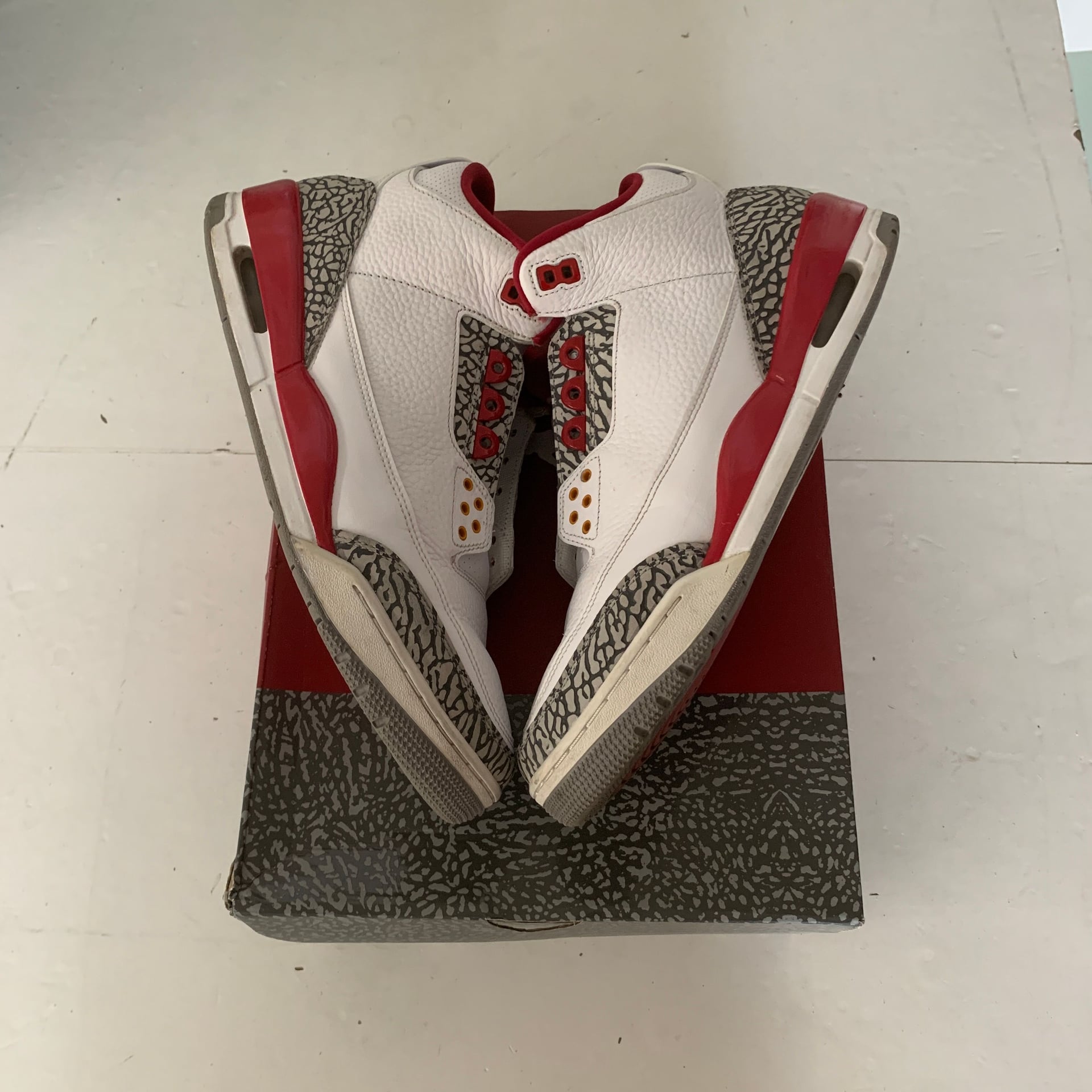 Size 12.5M/14W - Jordan 3 Retro Cardinal Red 2022 CT8532-126 195866052871 OFFICE 2