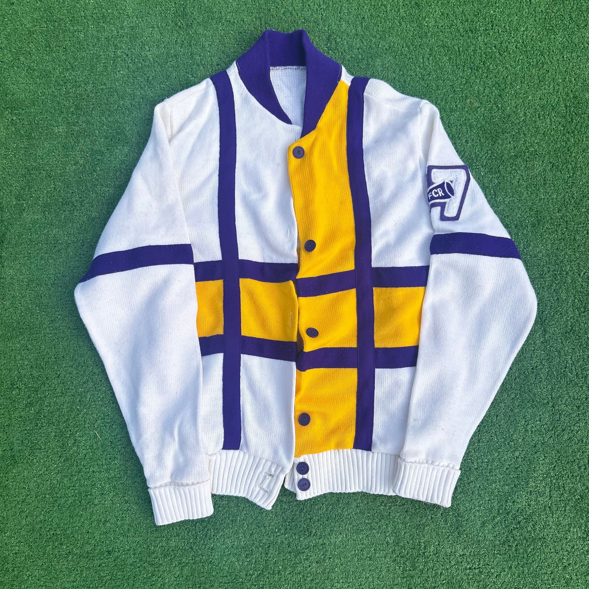 Vintage 1990s FCR Wool Varsity cheer Jacket/cardigan with Patchwork 1