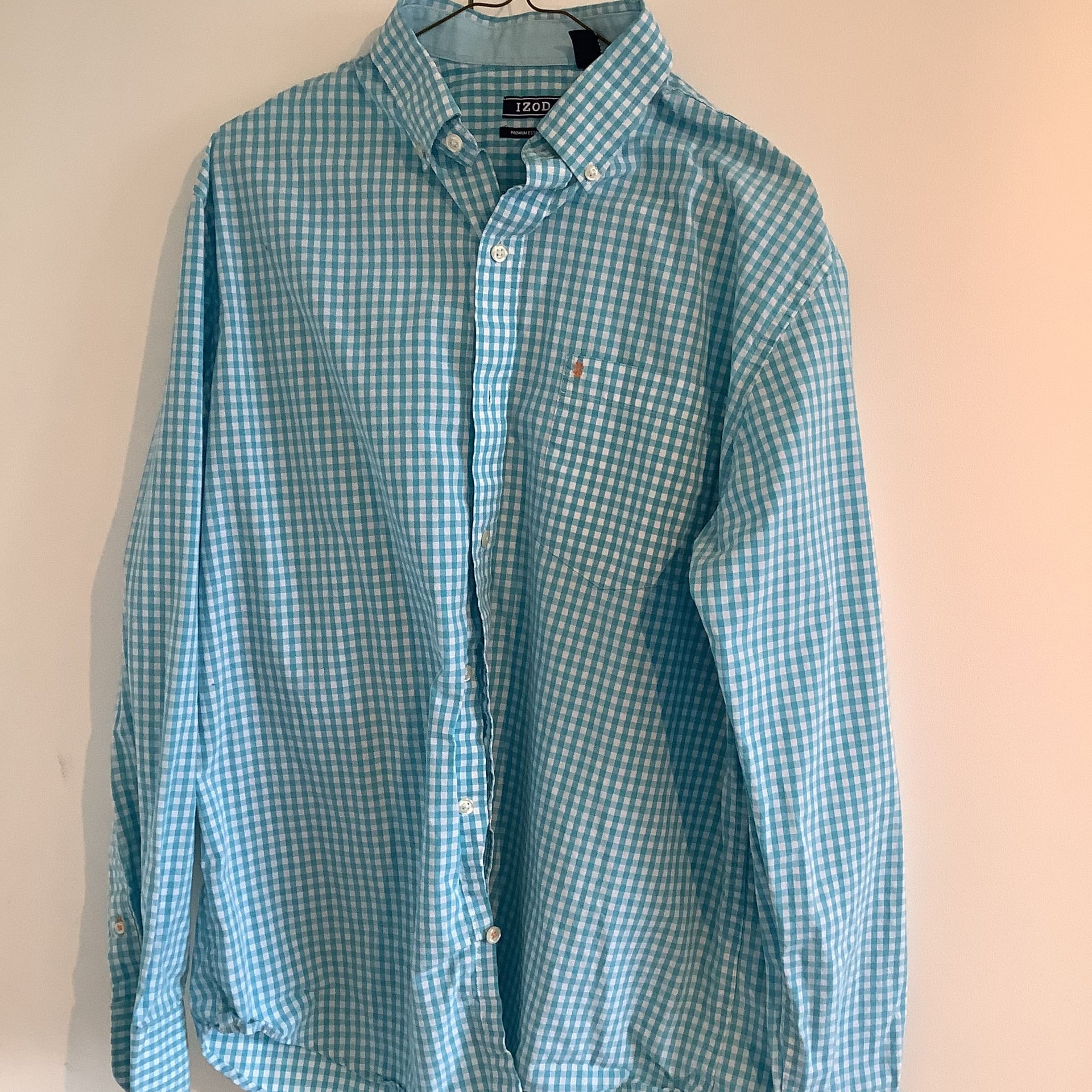IZOD Premium Essentials Button-Down LS Mens Shirt 1