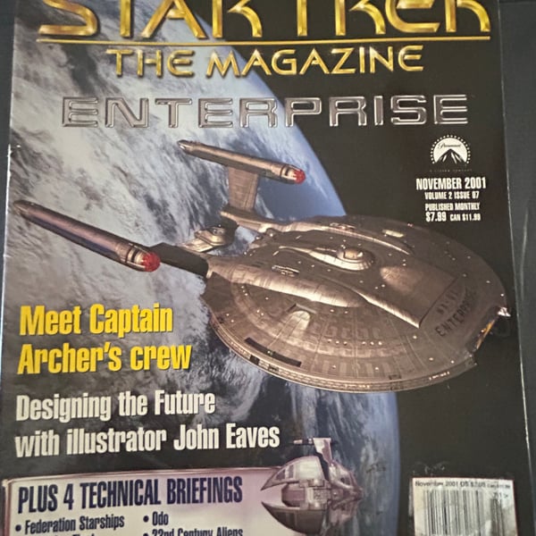 6 various Star Trek The Magazines ranging from February 2000- April 2002