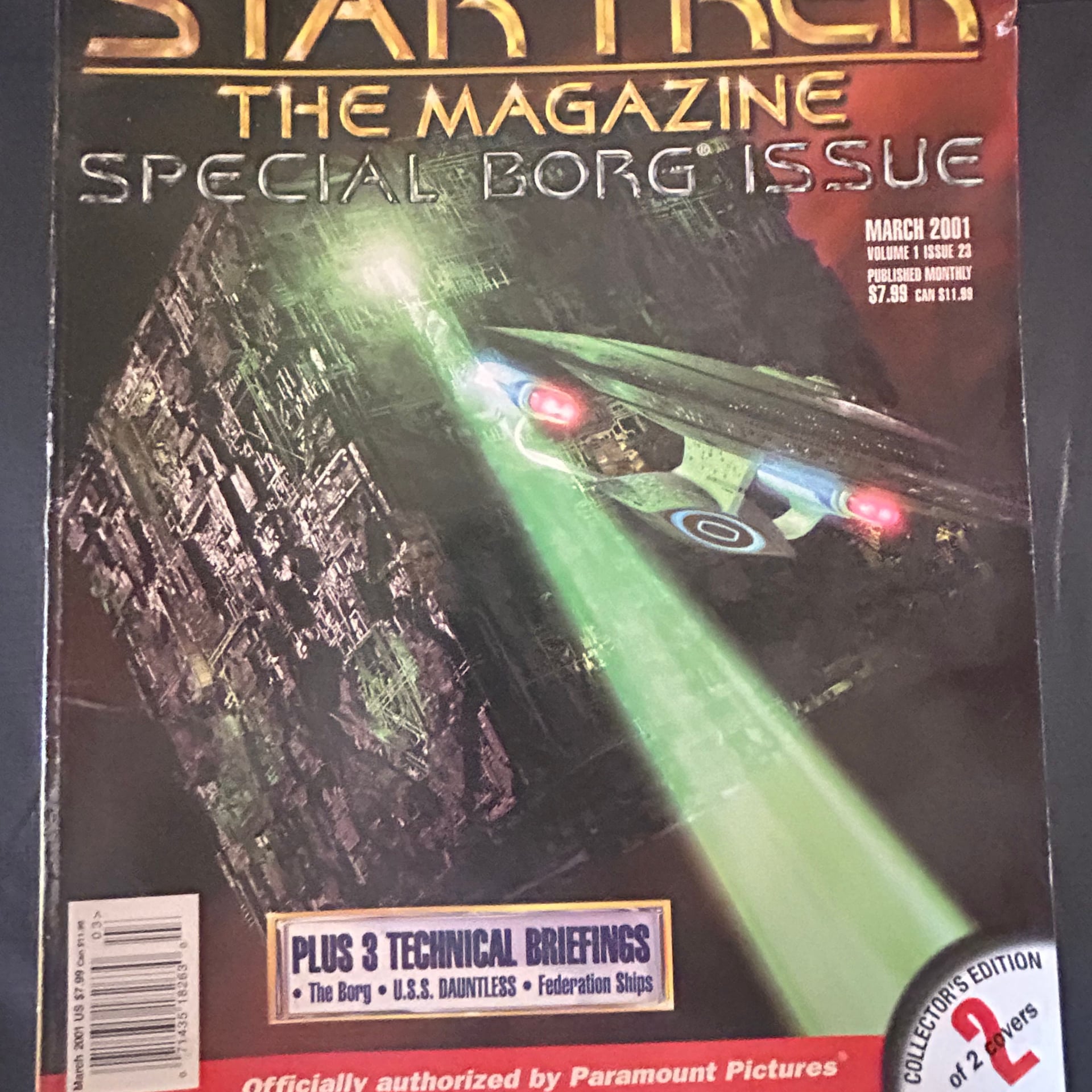 6 various Star Trek The Magazines ranging from February 2000- April 2002 2