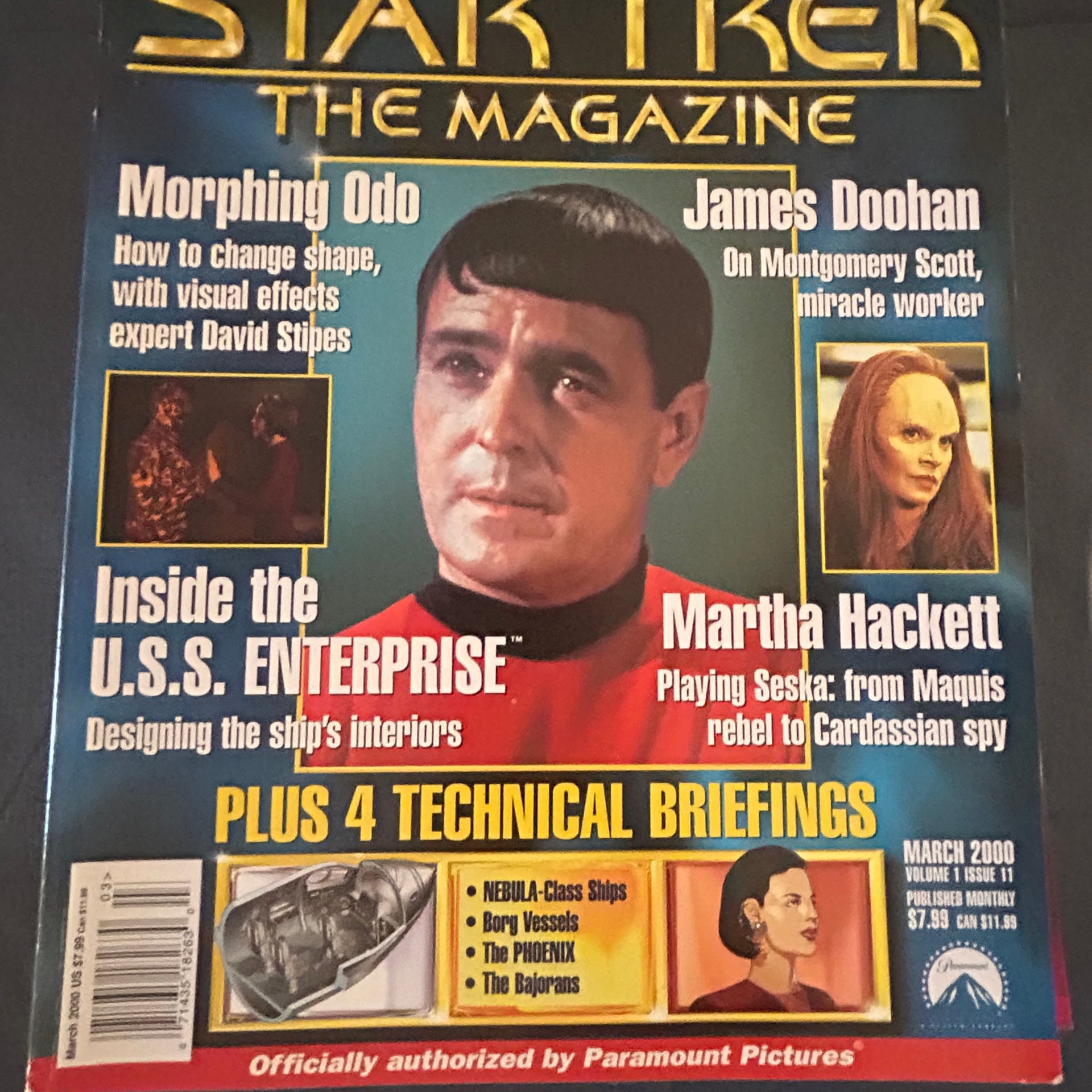 6 various Star Trek The Magazines ranging from February 2000- April 2002 4