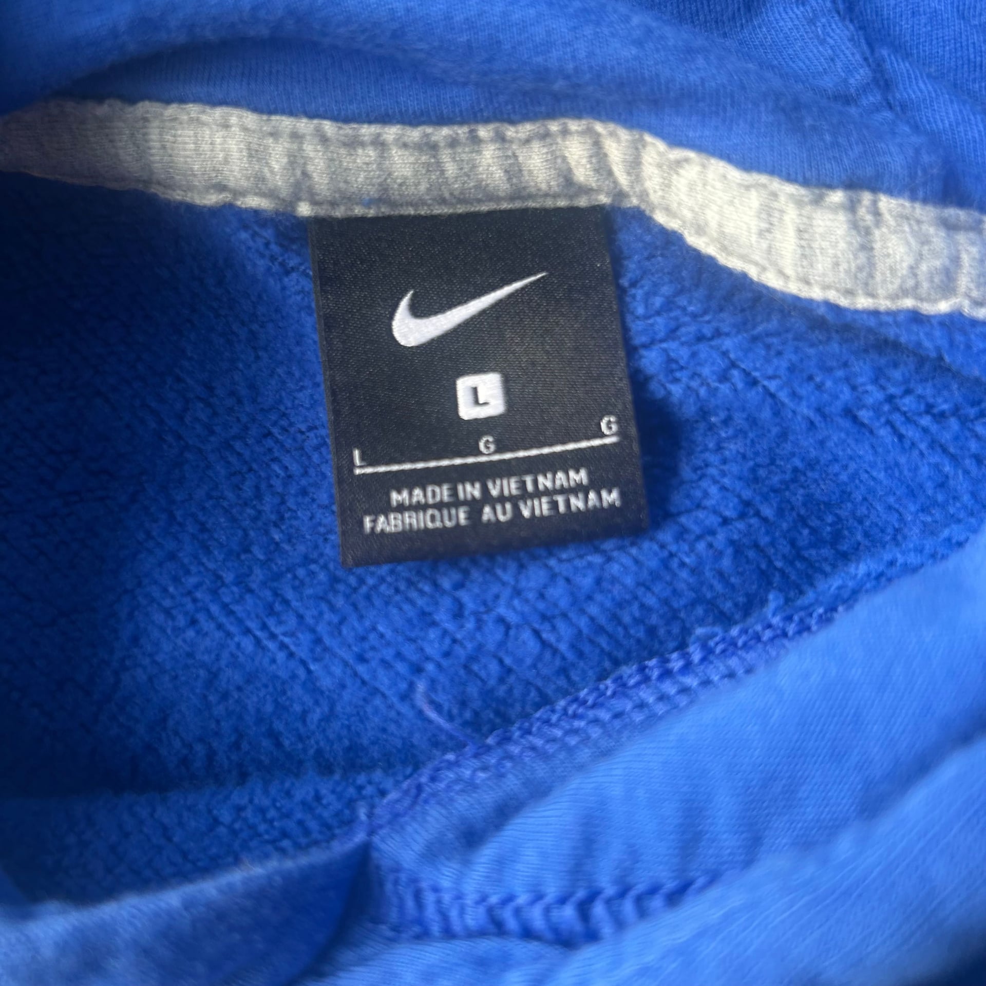Nike Duke Blue Devils Hoodie Mens Small Blue Long Sleeve Center Swoosh NCAA Logo 4