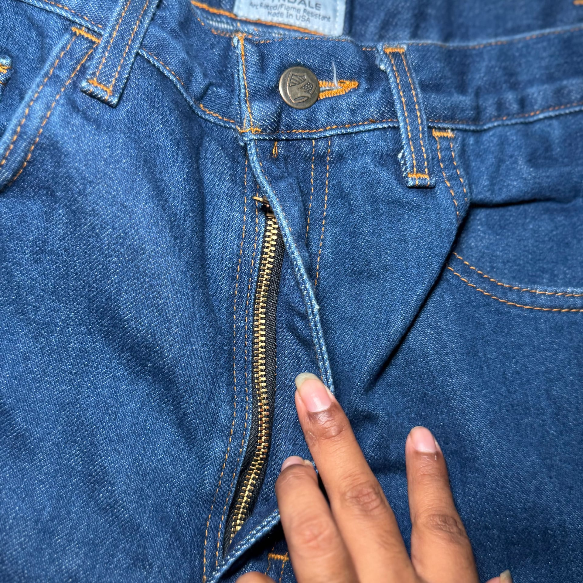 Vintage Tyndale FRMC Jeans Blue Denim Work Pants 34x32 5