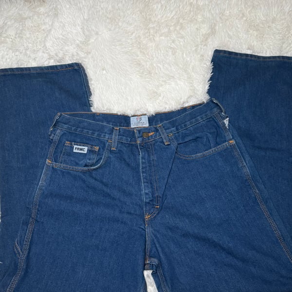 Vintage Tyndale FRMC Jeans Blue Denim Work Pants 34x32