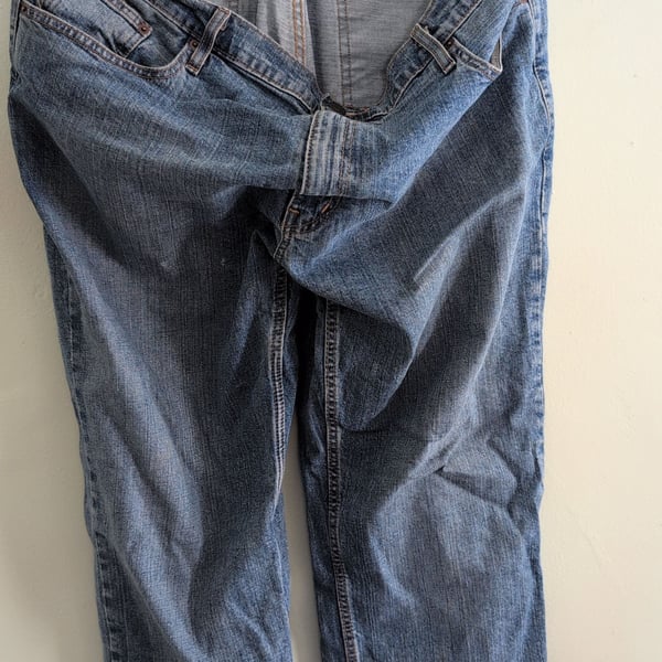 Arizona Regular Fit Flex Straight Leg Blue Denim Jeans 38X32