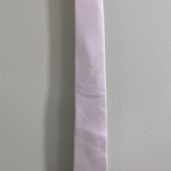 Croft & Barrow White Silk Necktie- Formal / Wedding Tie