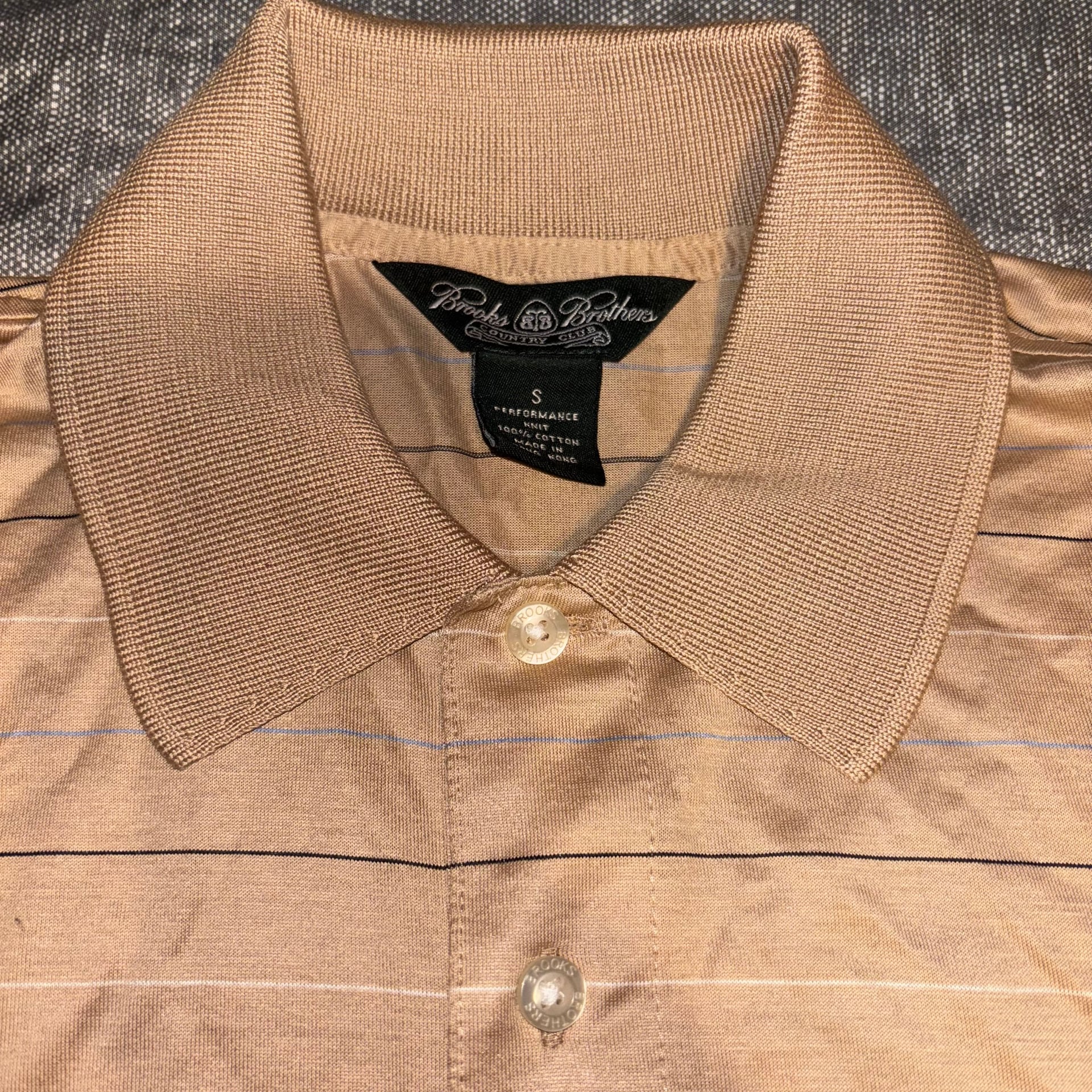 Brooks Brothers Country Club Performance Knit Polo Shirt Size S 1