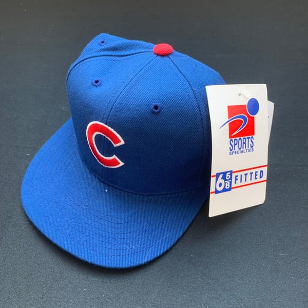 Vintage Chicago Cubs Sports Specialties Fitted Hat Size 6 5/8 Bin M