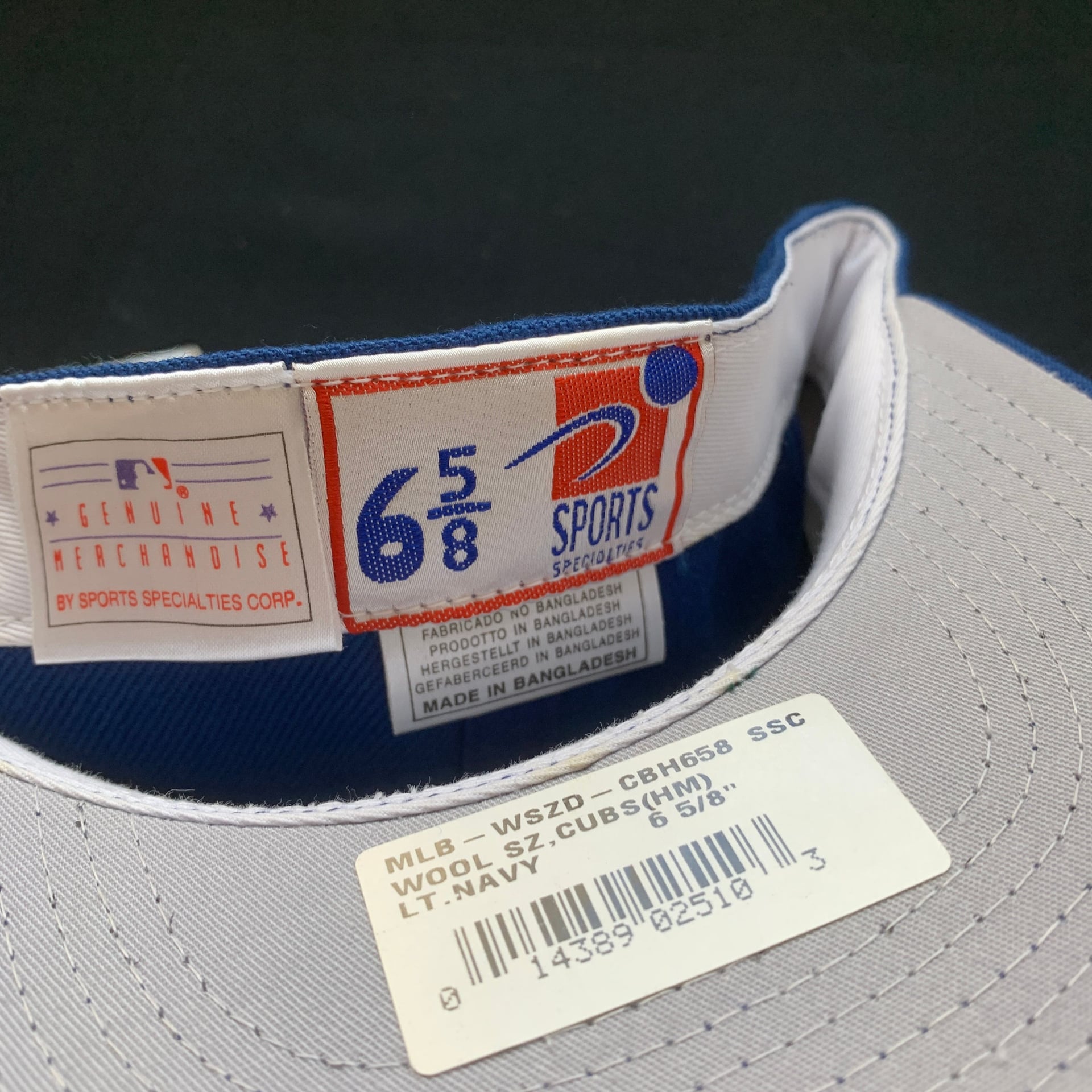 Vintage Chicago Cubs Sports Specialties Fitted Hat Size 6 5/8 Bin M 4