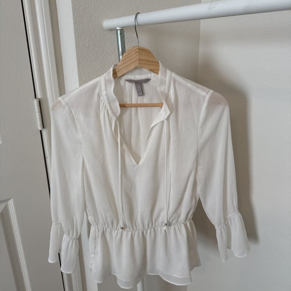 H&M White Chic Blouse
