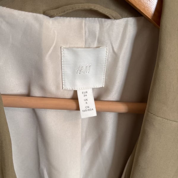 H&M Taupe Single-breasted Jacket